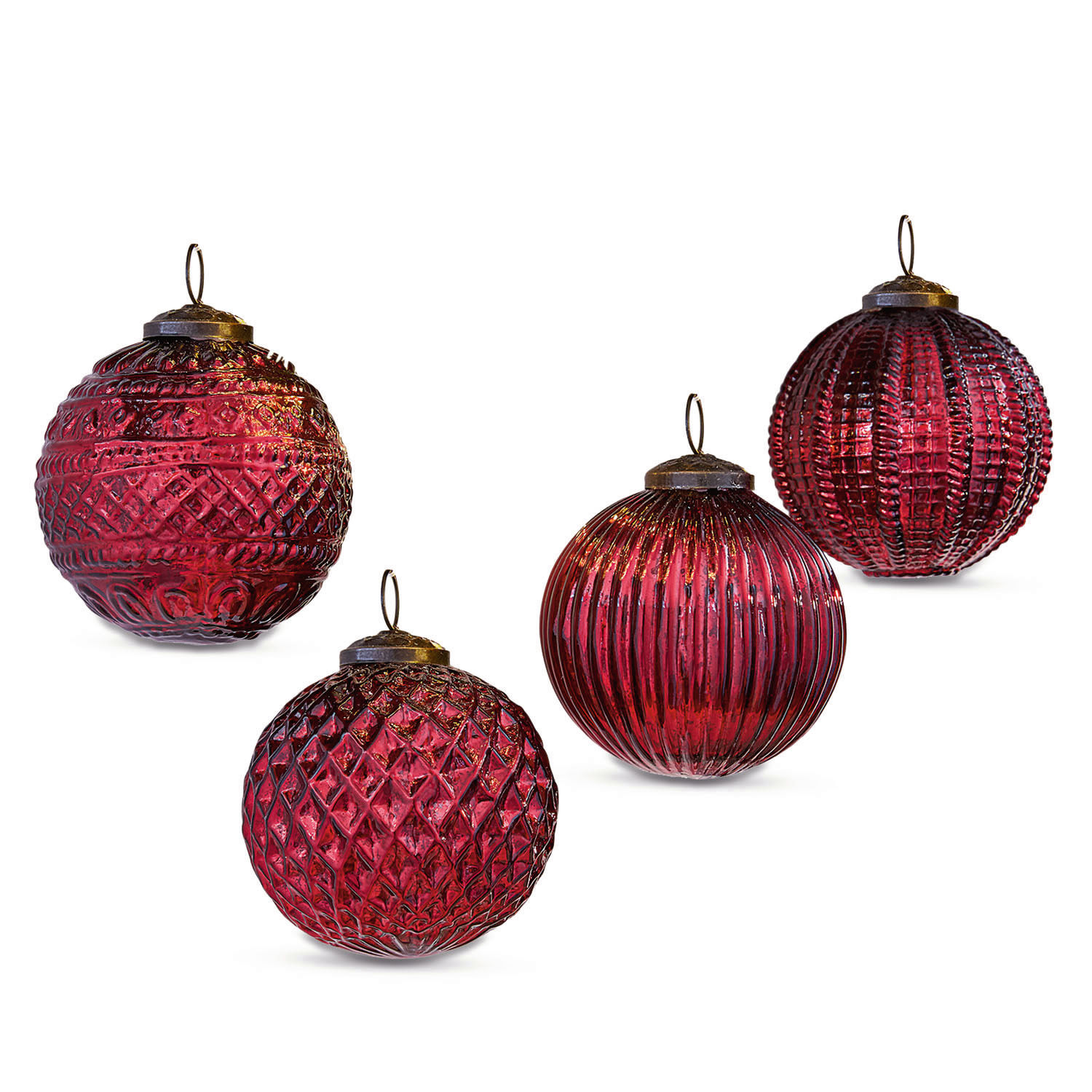 Set de 4 adornos navideños Ringas