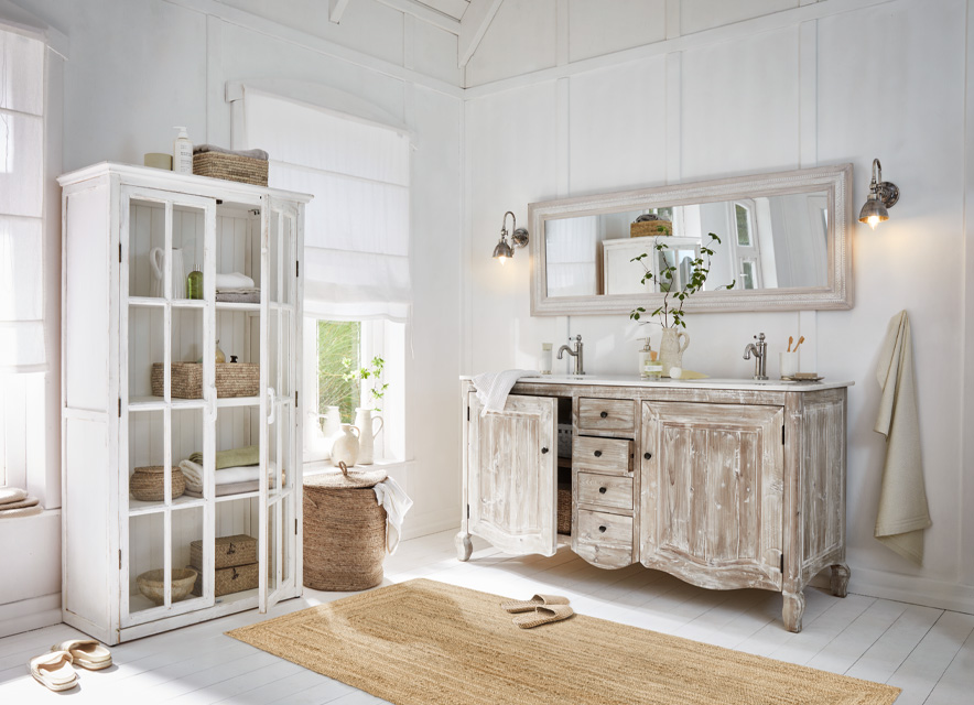 Un rincón de spa en casa con encanto shabby chic