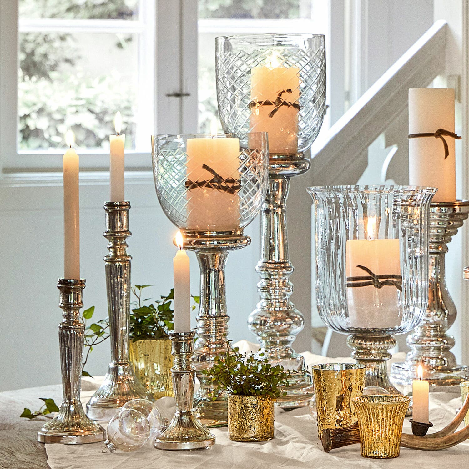 Set de 2 candeleros Layci