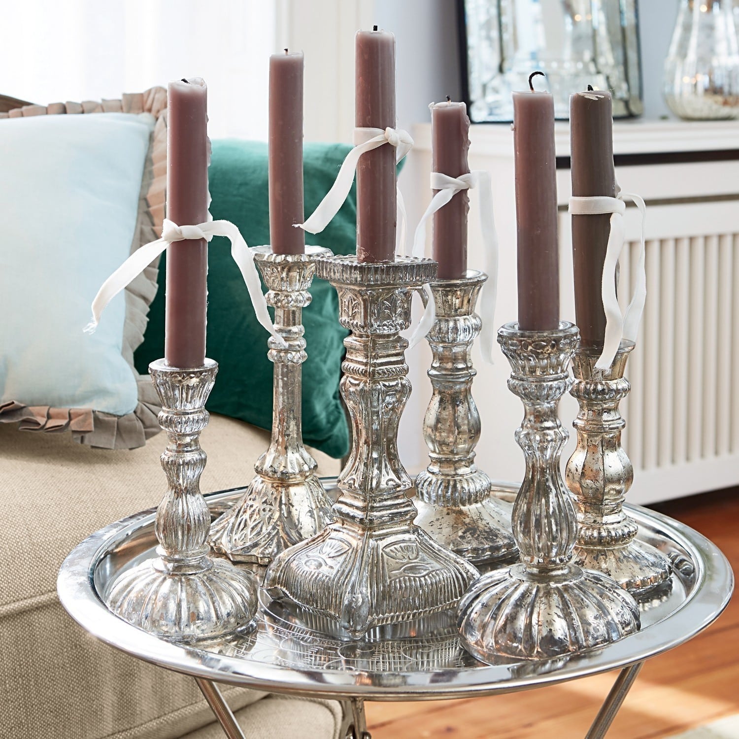 Set de 2 candeleros Adolpha