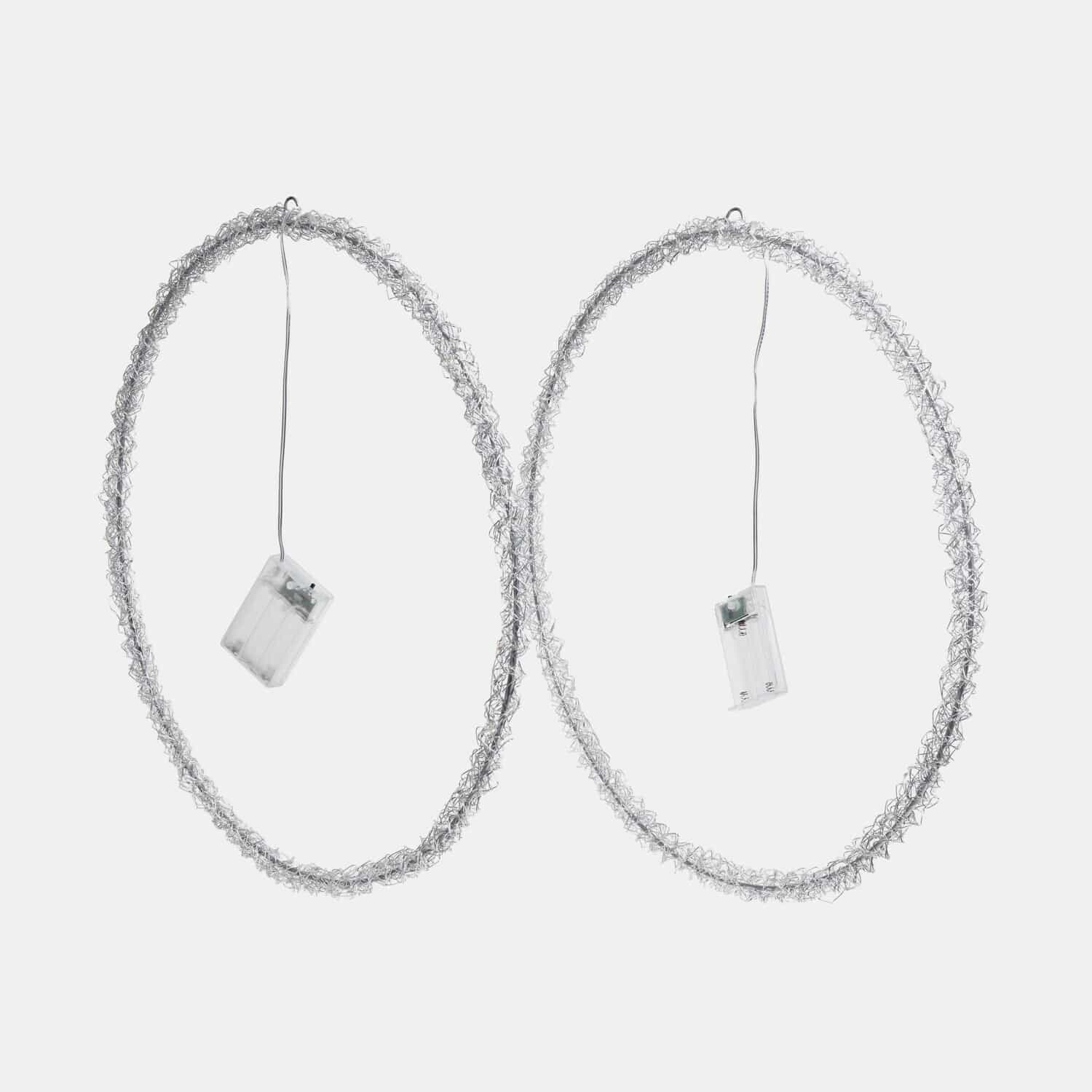 Set de 2 coronas LED Elanari