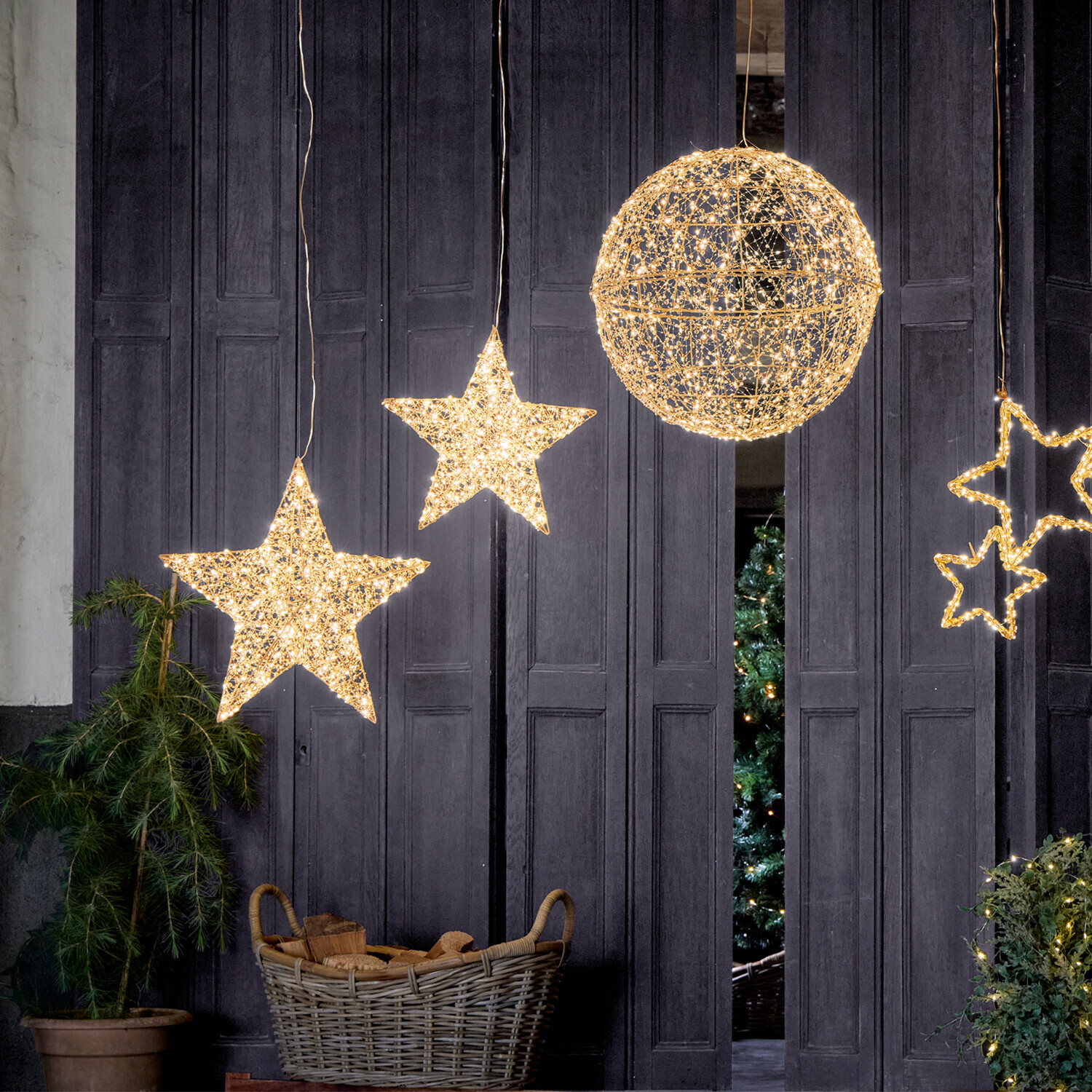 Set de 2 estrellas LED Brightens