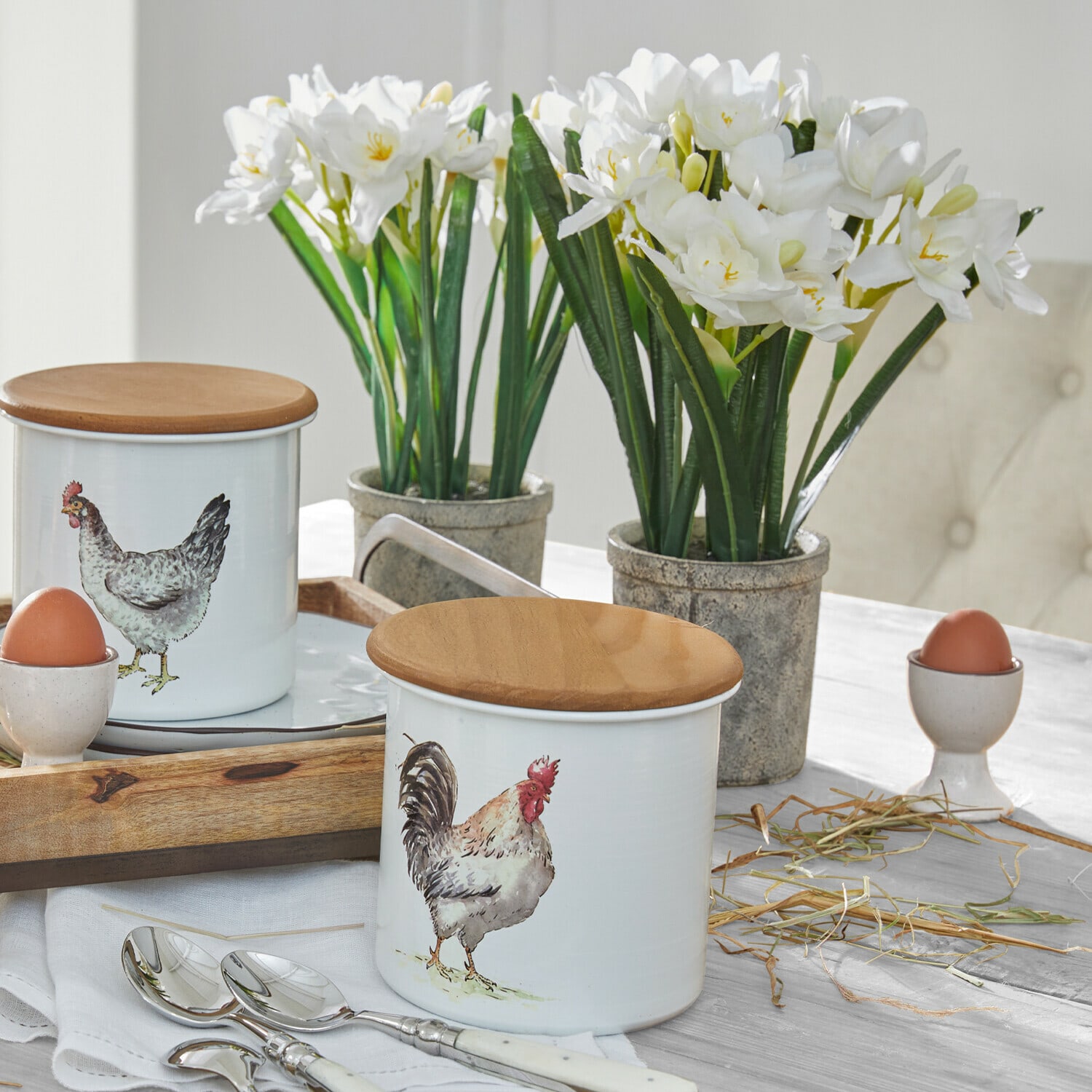 Set de 2 flores decorativas Soralen