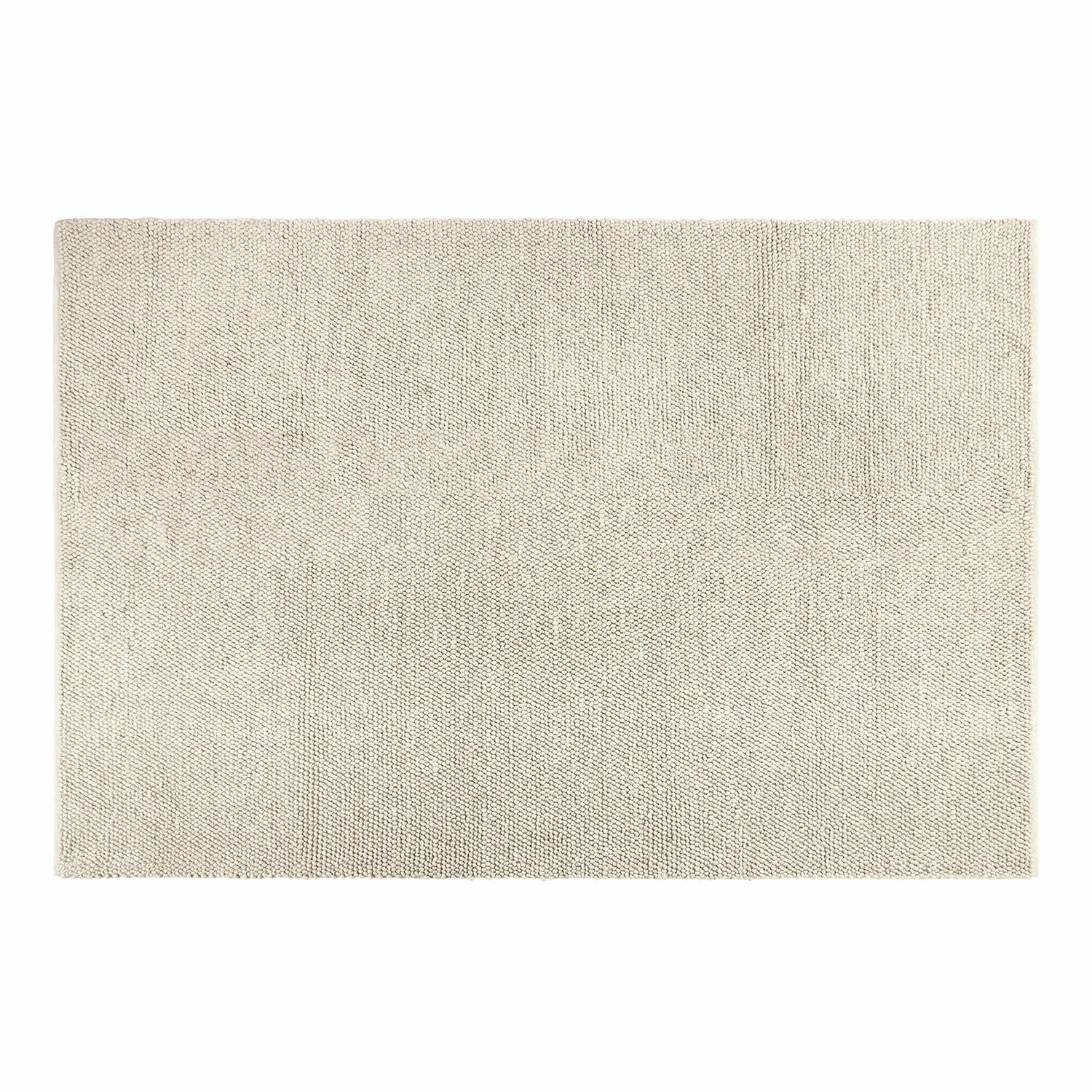 Alfombra Coleman Alfombra beige de material natural con textura fina, ideal para interiores modernos