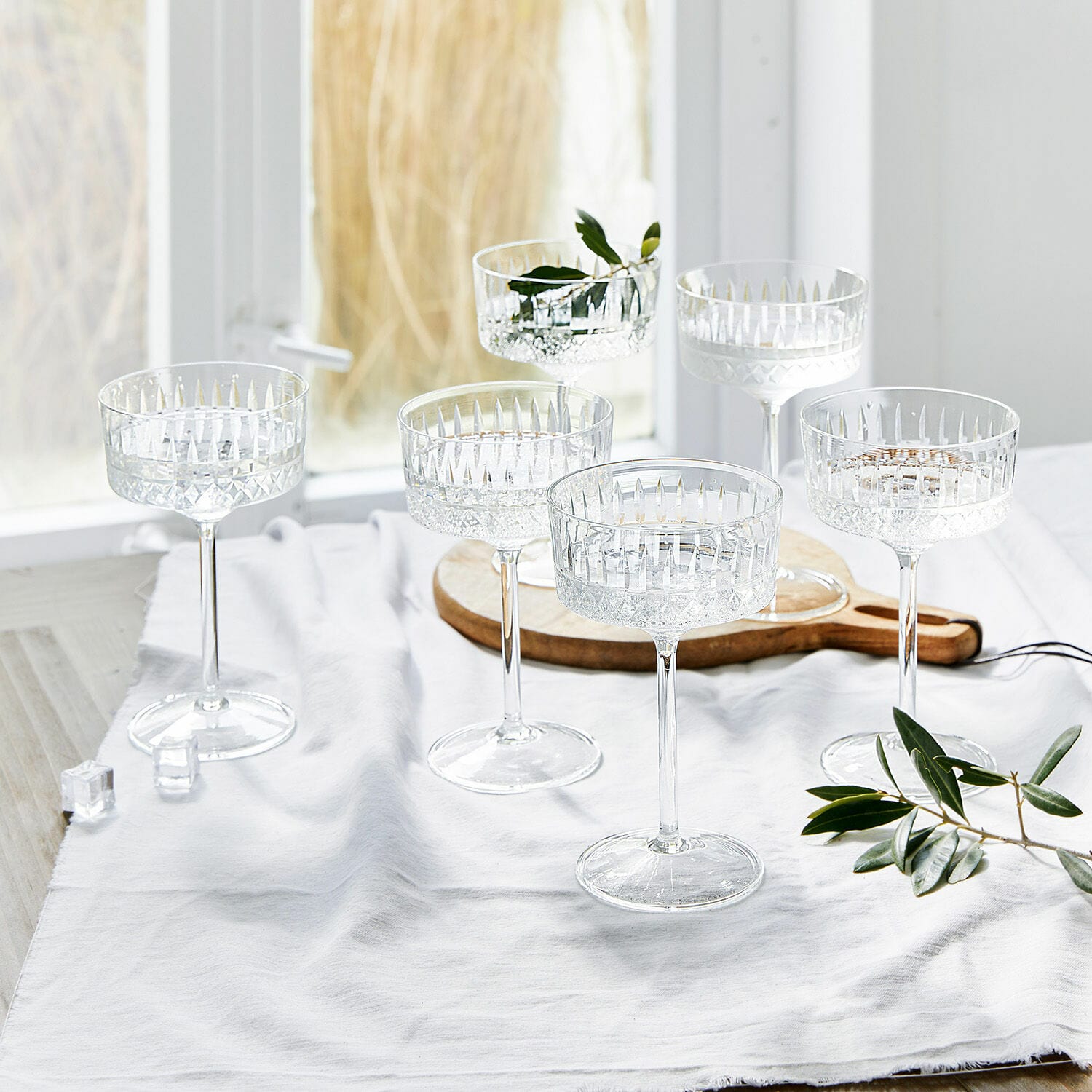 Set de 6 copas de champán Deion