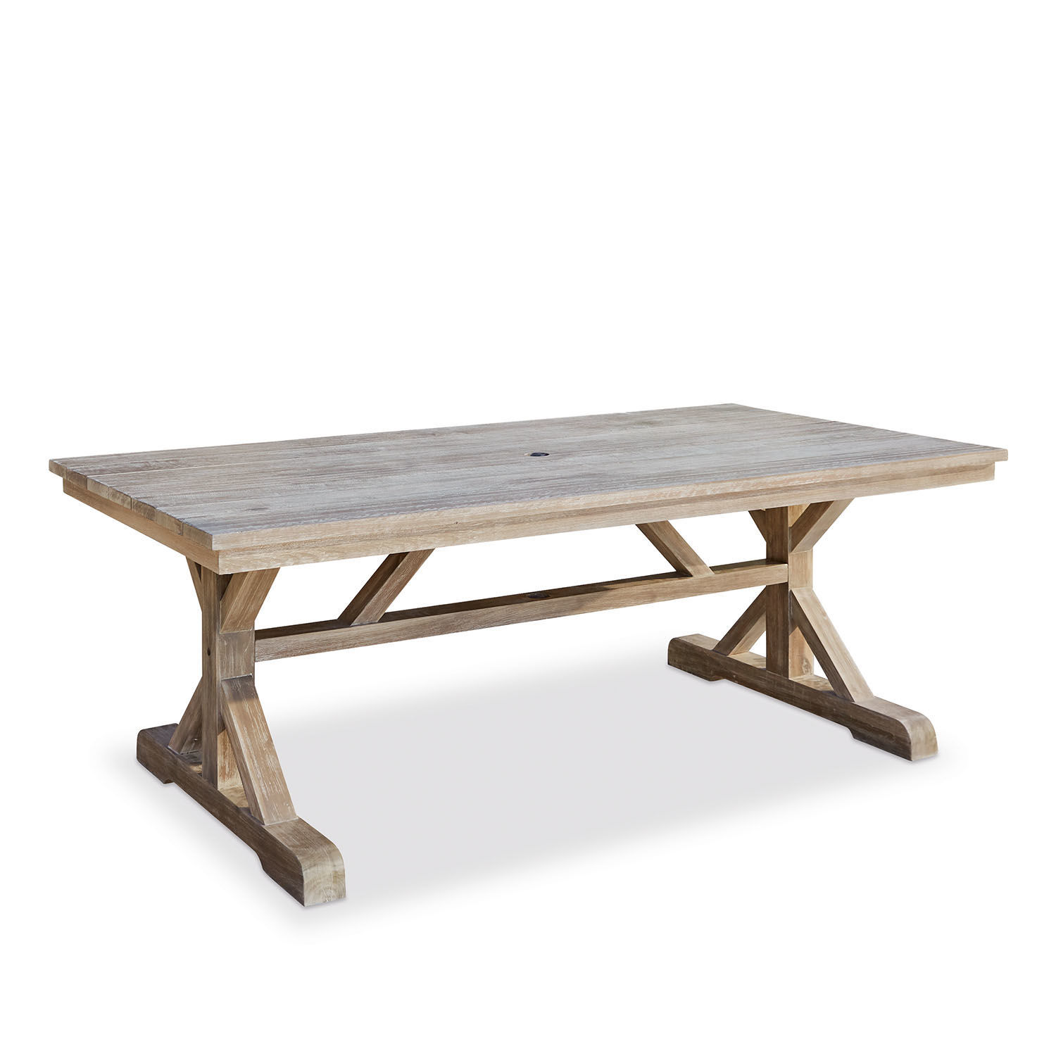 Mesa FSC®-100% Graslin Mesa grande de jardín de madera de teca natural, ideal para terraza y exteriores