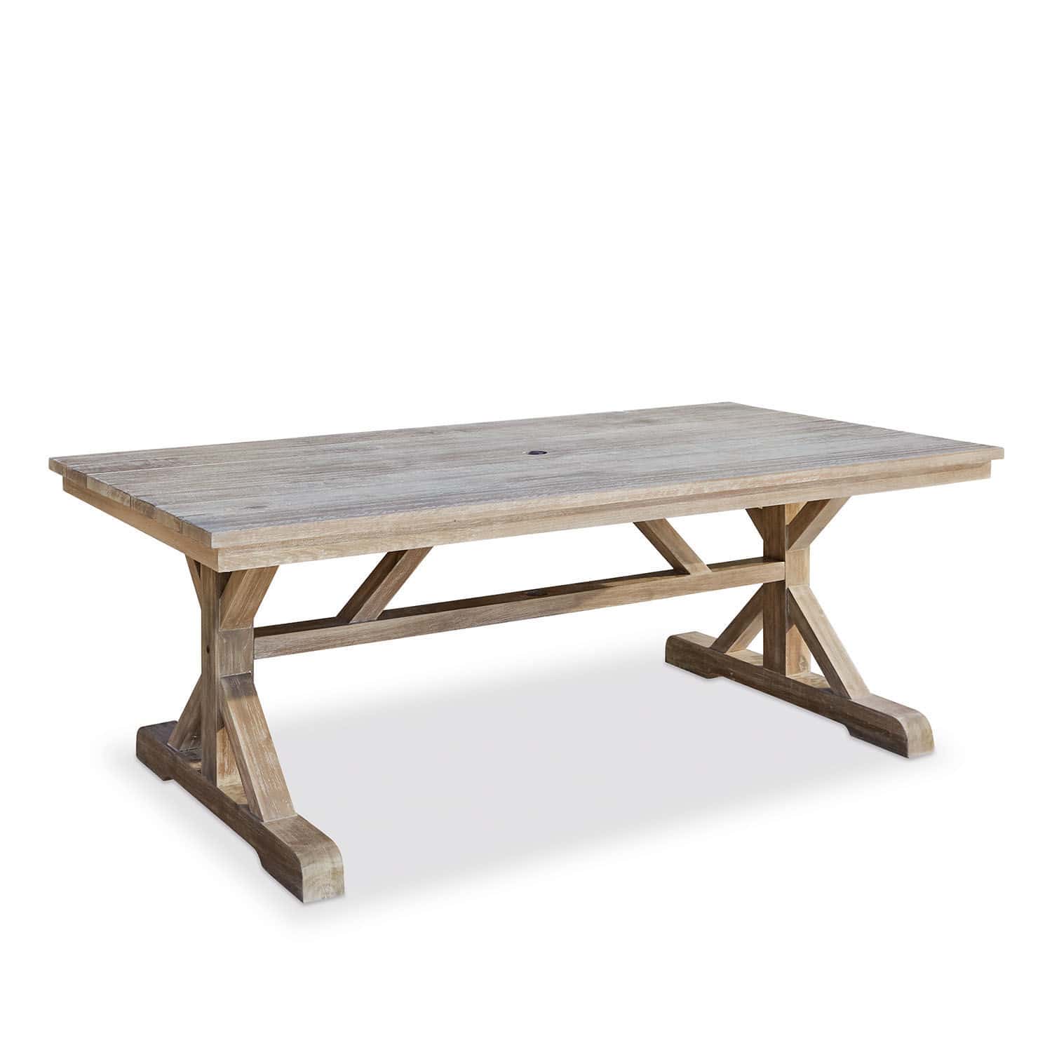 Mesa FSC®-100% Graslin Mesa grande de jardín de madera de teca natural, ideal para terraza y exteriores