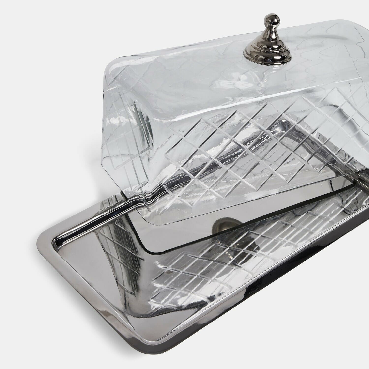 Campana de cristal con plato Célarine