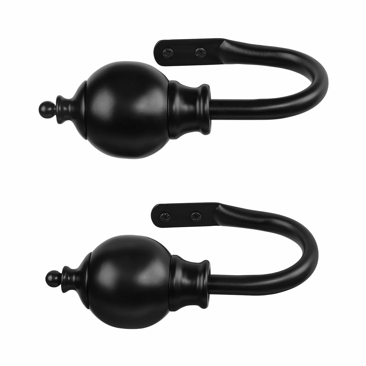 Set de 2 barras de cortina angulares con soportes Belarune