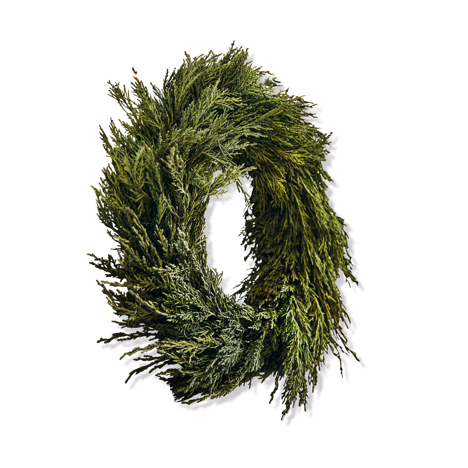 Corona Tarbes Corona natural verde de ramas de coníferas para decoración navideña y del hogar