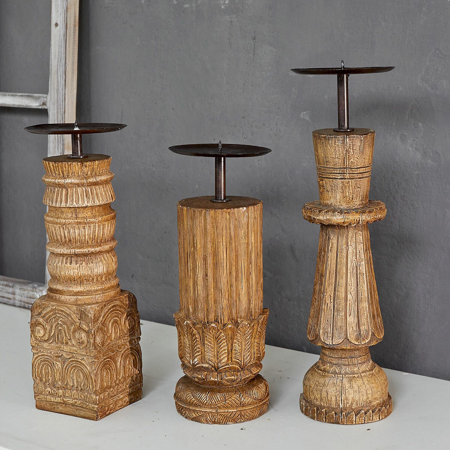 Set de 3 candeleros Zahirah