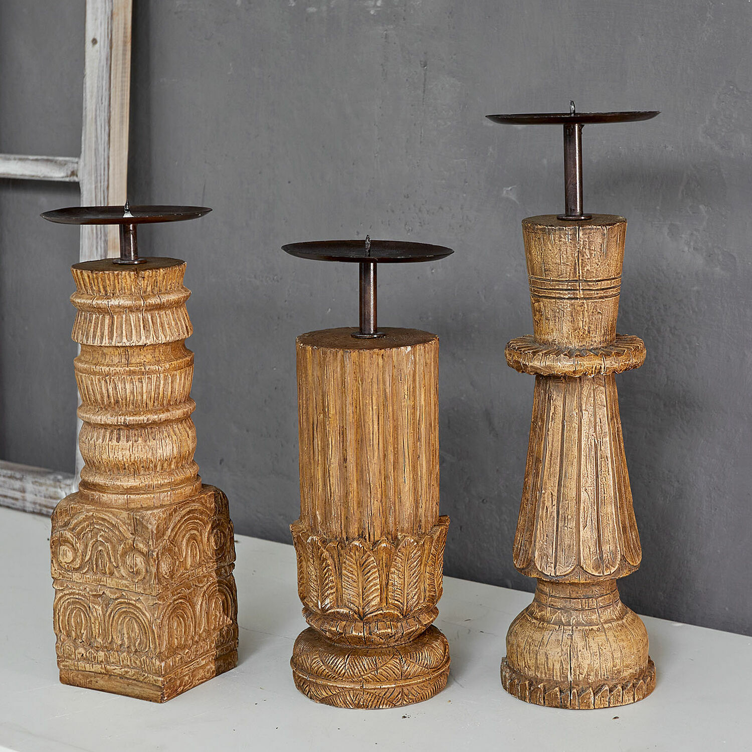 Set de 3 candeleros Zahirah