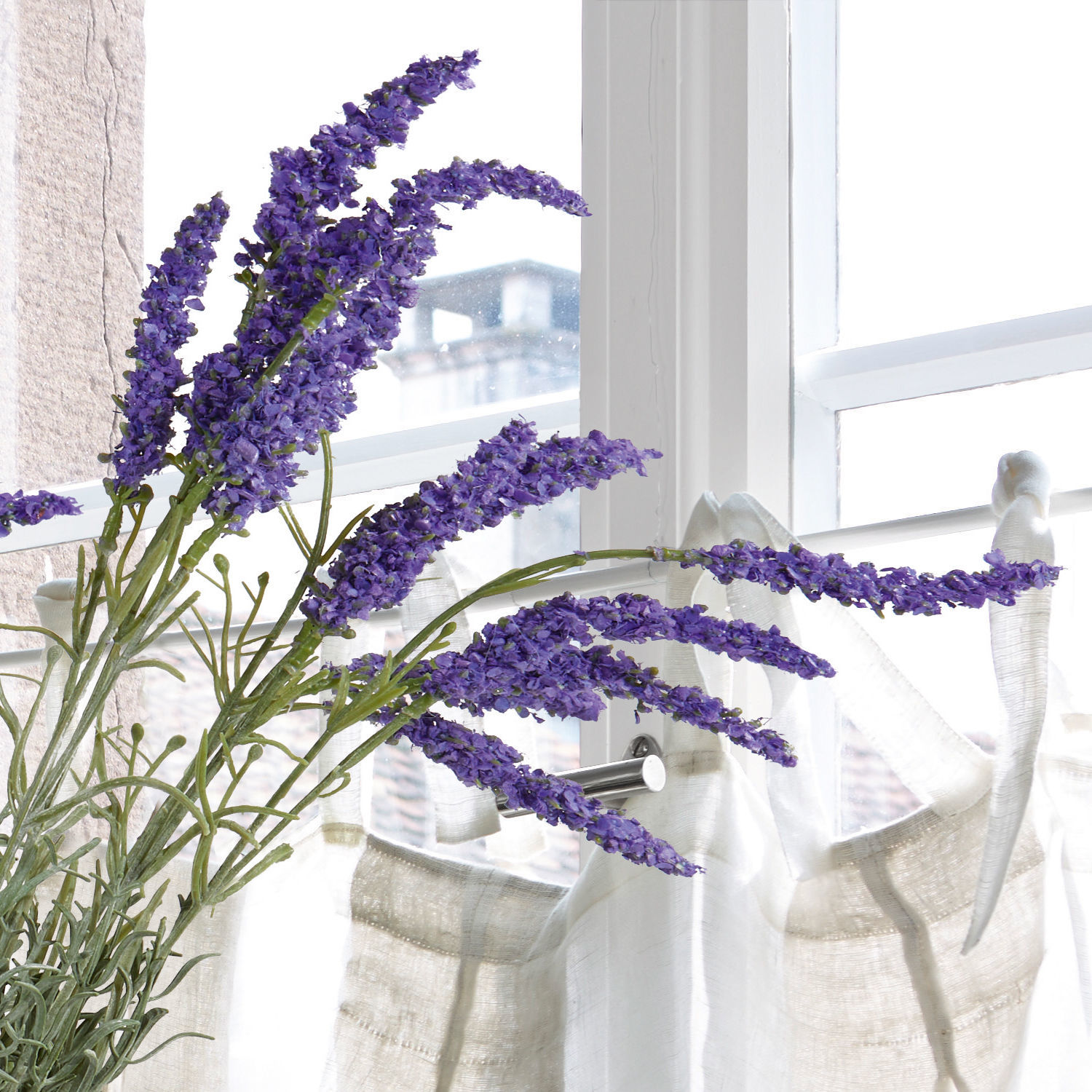 Set de 6 flores decorativas Lavender