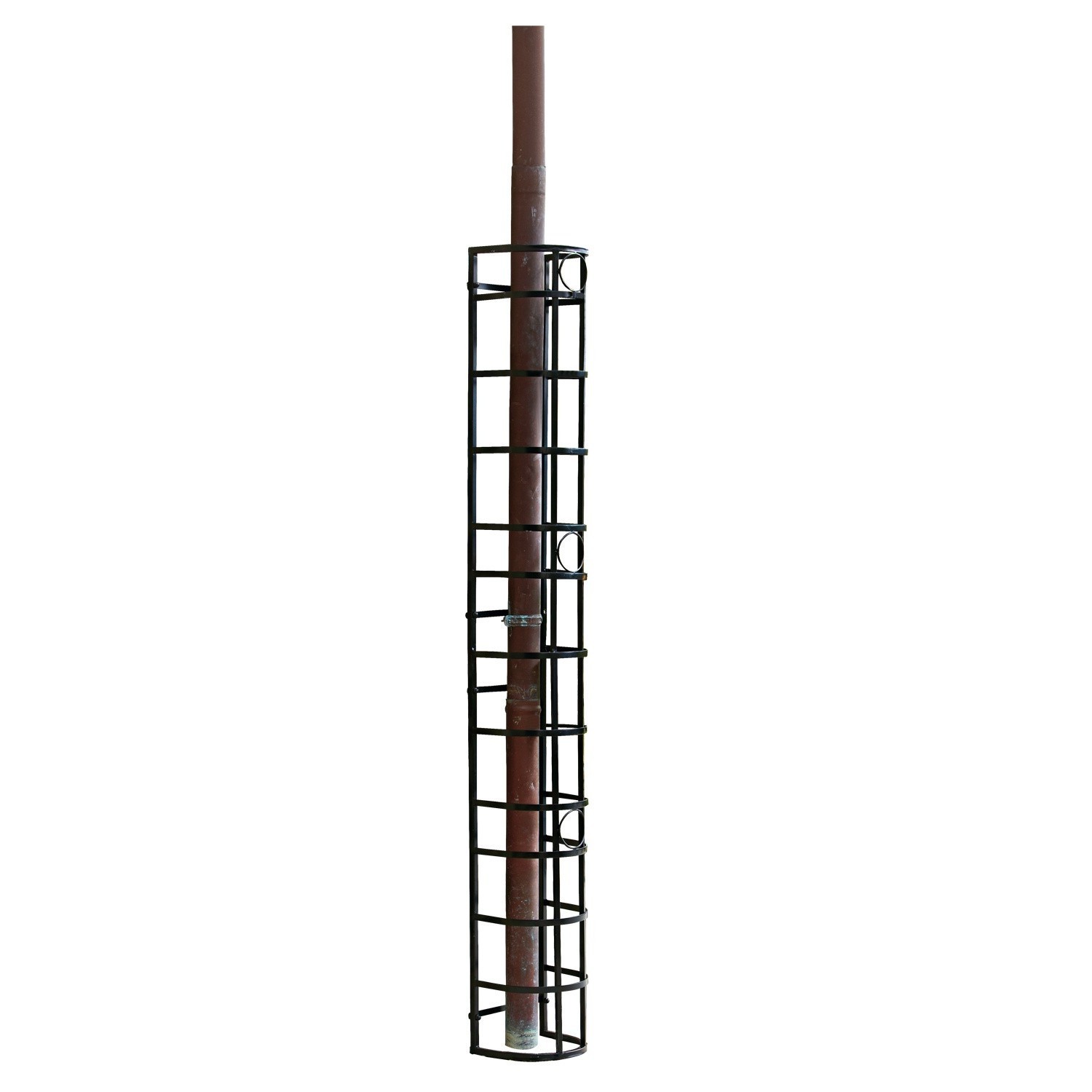Enrejado Vitot Protector metálico negro para tubería, resistente y práctico para jardín o casa