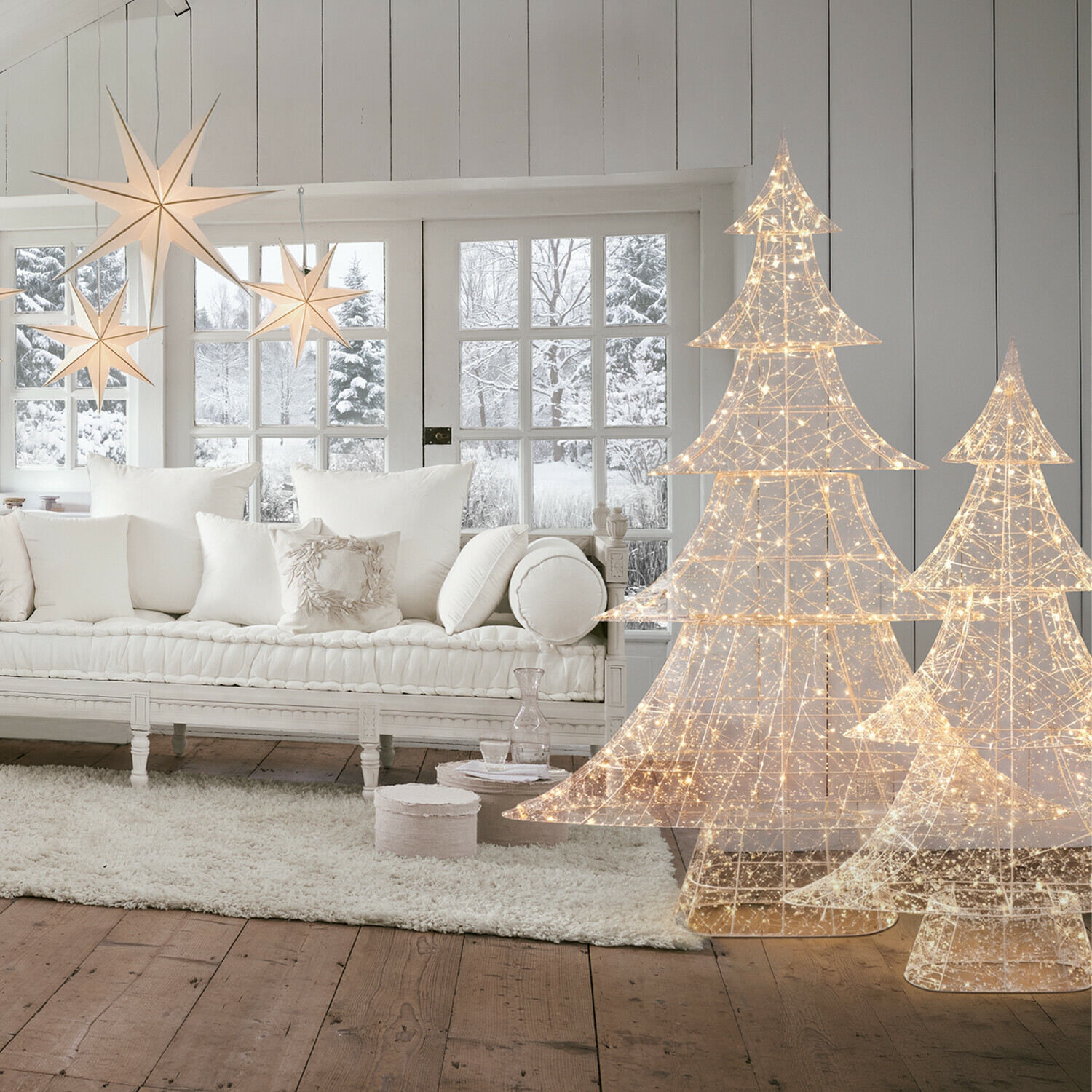 Set de 2 árboles LED Frosthem