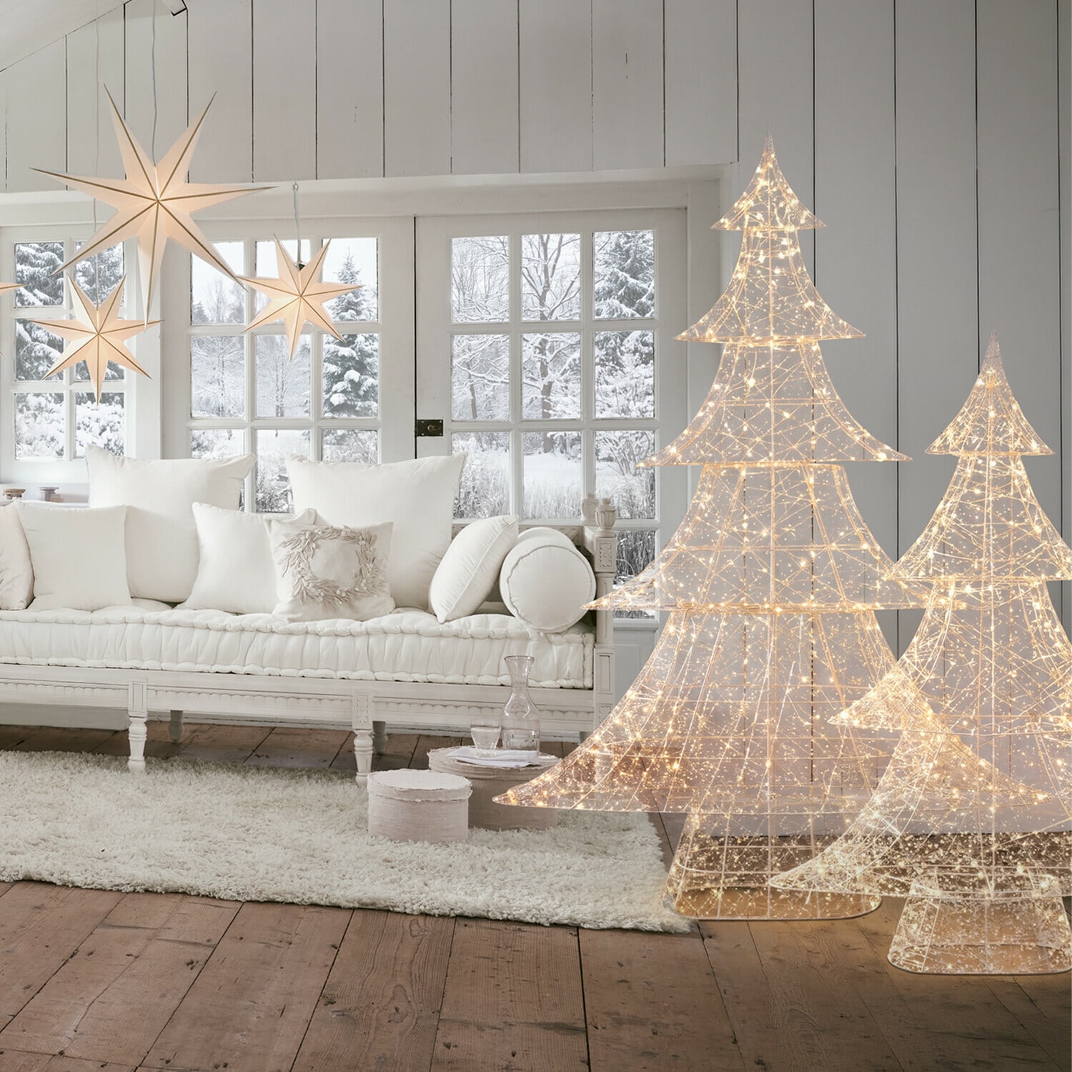 Set de 2 árboles LED Frosthem