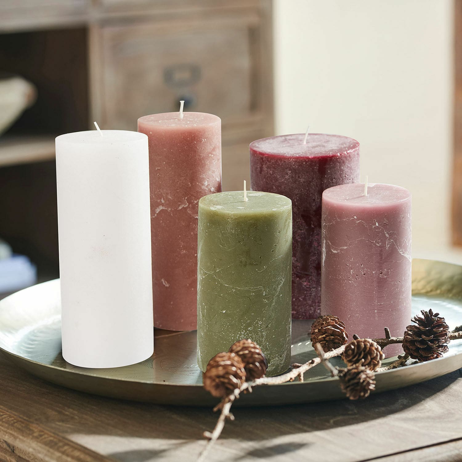 Set de 5 velas Panagra