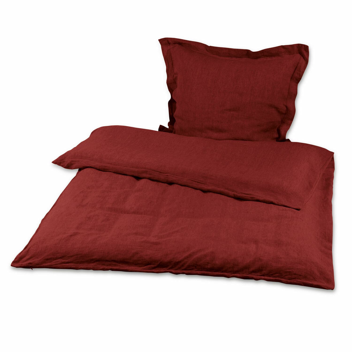rojo Ropa de cama Kilanema de lino rojo, suave y cómoda, perfecta para un dormitorio acogedor