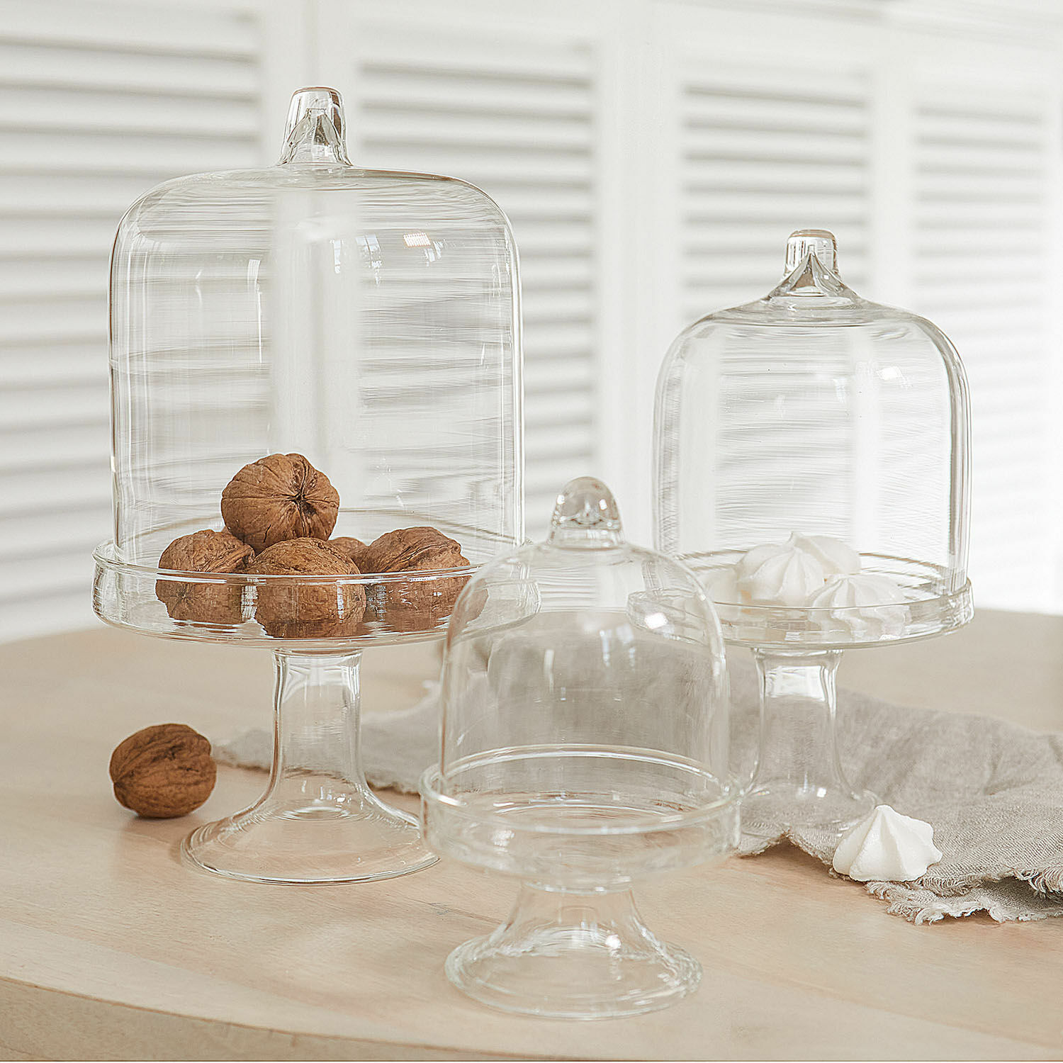 Set de 3 tarros de cristal Allegheny