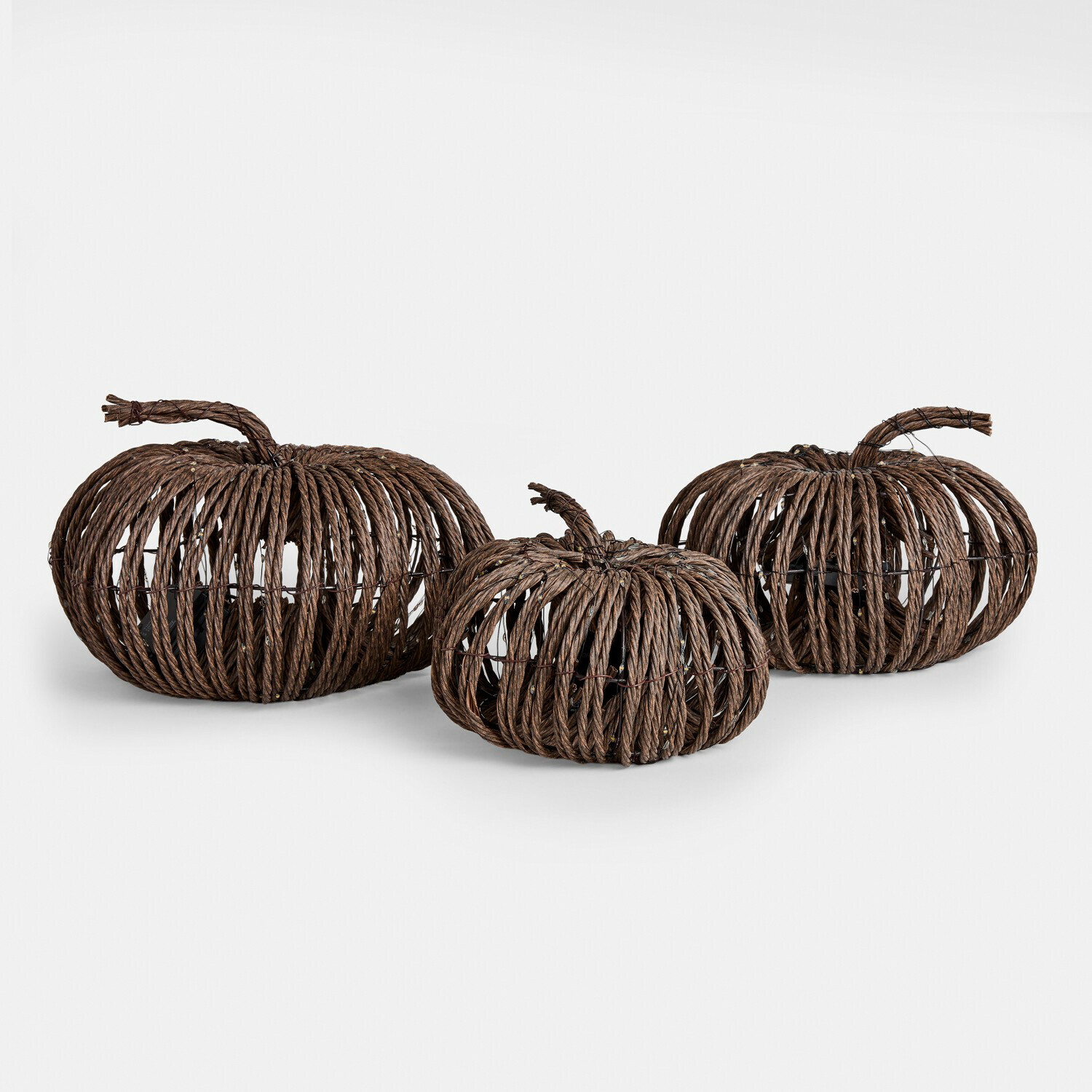 Set de 3 calabazas LED Ysolann