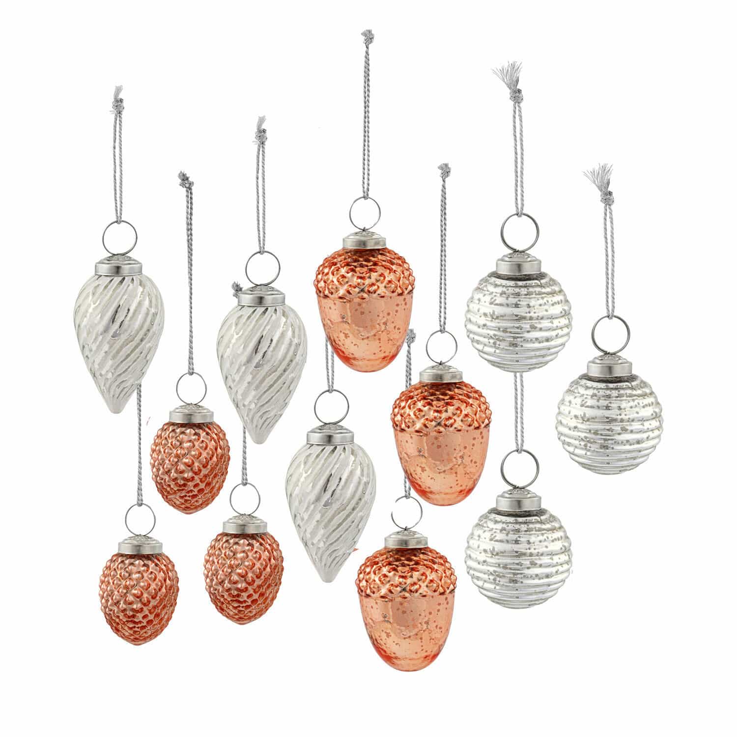 Set de 12 adornos navideños Lynette