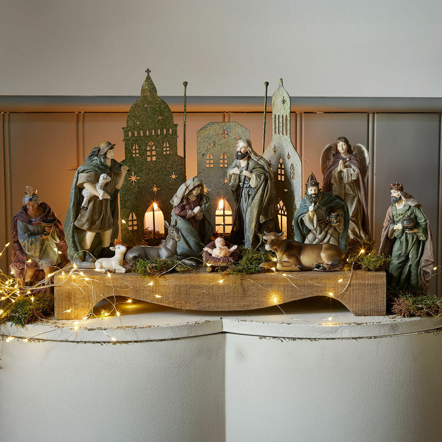 Set de 11 figuras de belén Luniva