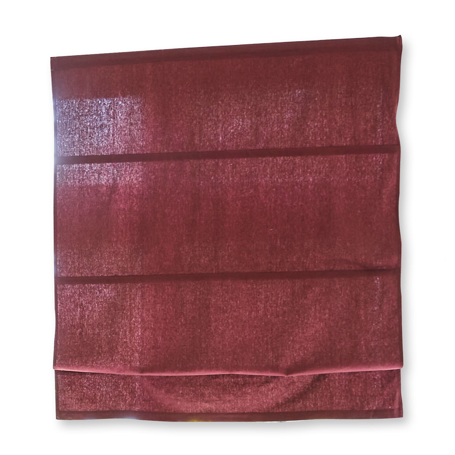 rojo Estor plisado rojo de tela ligera para decoración de ventanas y protección solar