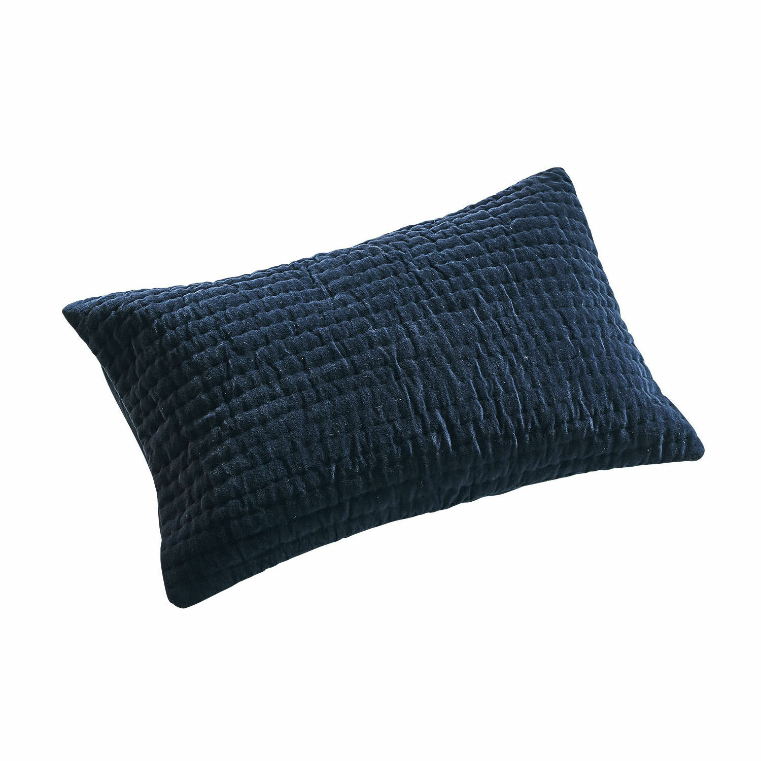 Funda de cojín Winklet Cojín rectangular azul marino de material suave con diseño acolchado para decoración del hogar