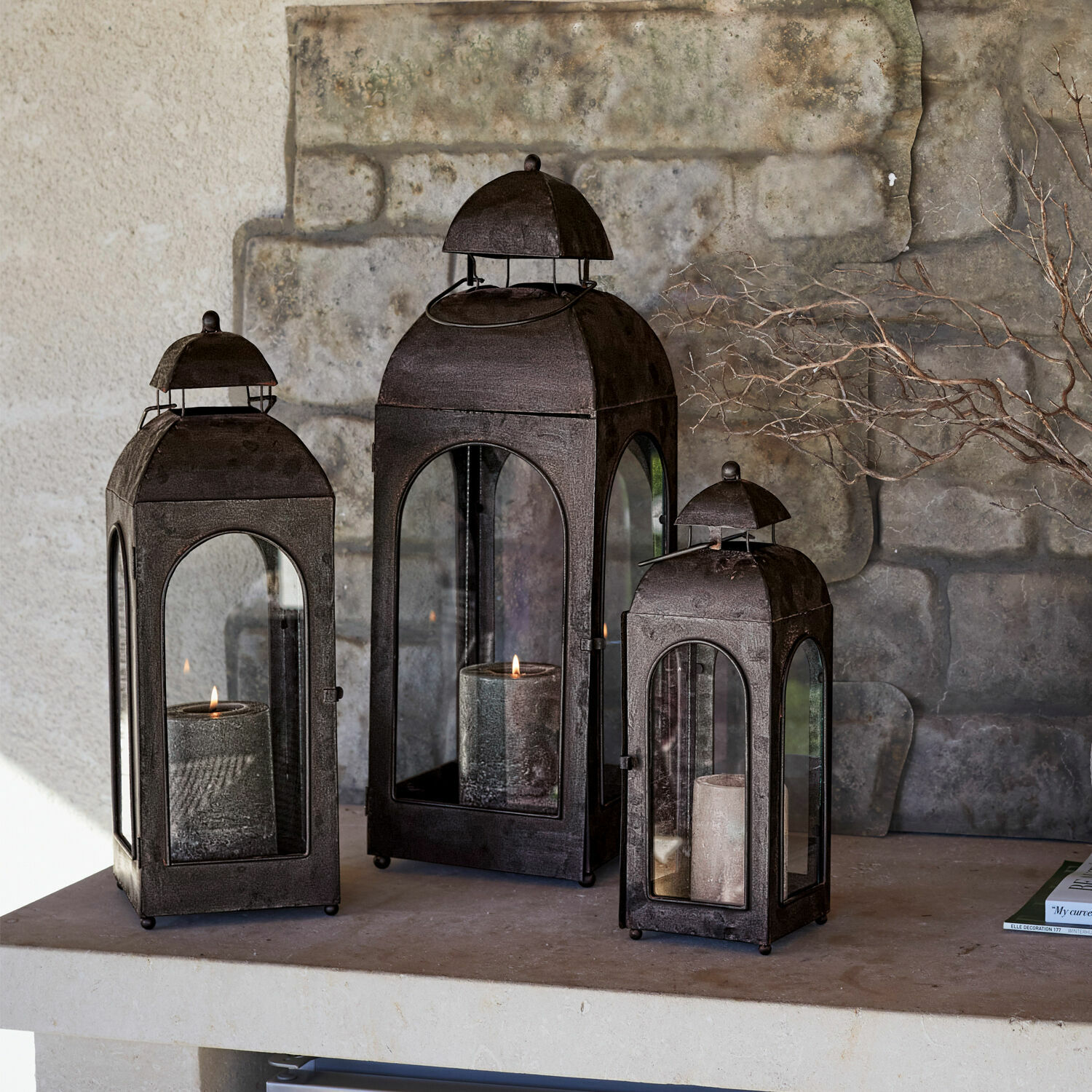 Set de 3 farolillos Garonne