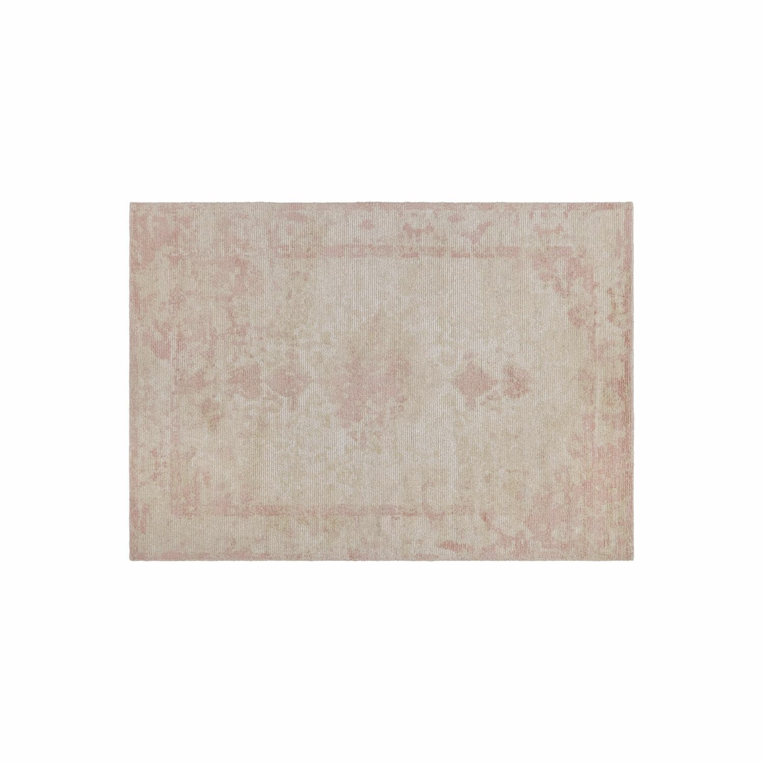 Alfombra Zilevax Alfombra en tonos pastel rosa y beige con diseño sutil, material suave para decoración