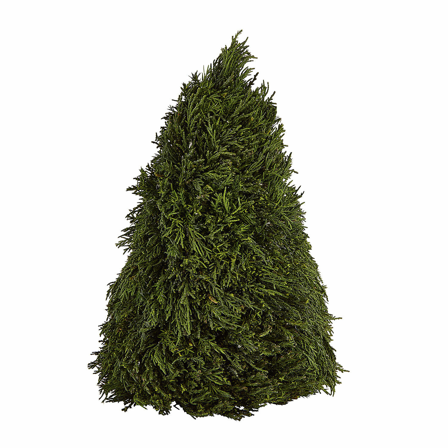 Árbol decorativo Moran Árbol de Navidad artificial cónico de material verde, decoración navideña para interiores
