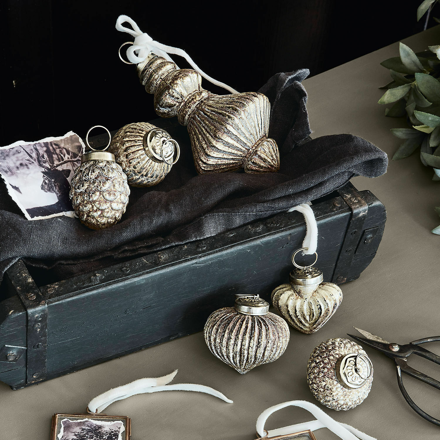 Set de 6 adornos navideños Ménoire