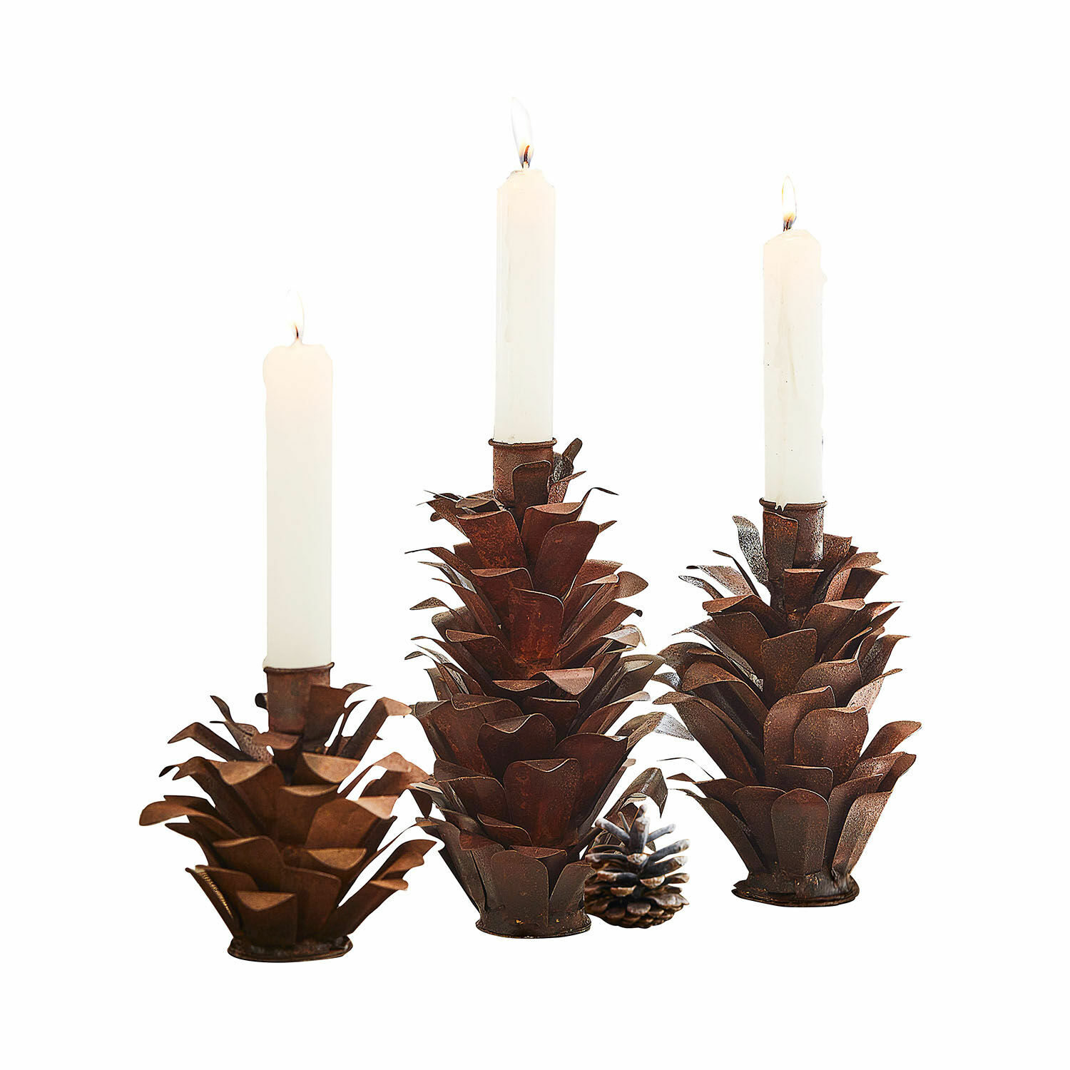 Juego de 3 candelabros Deerfield