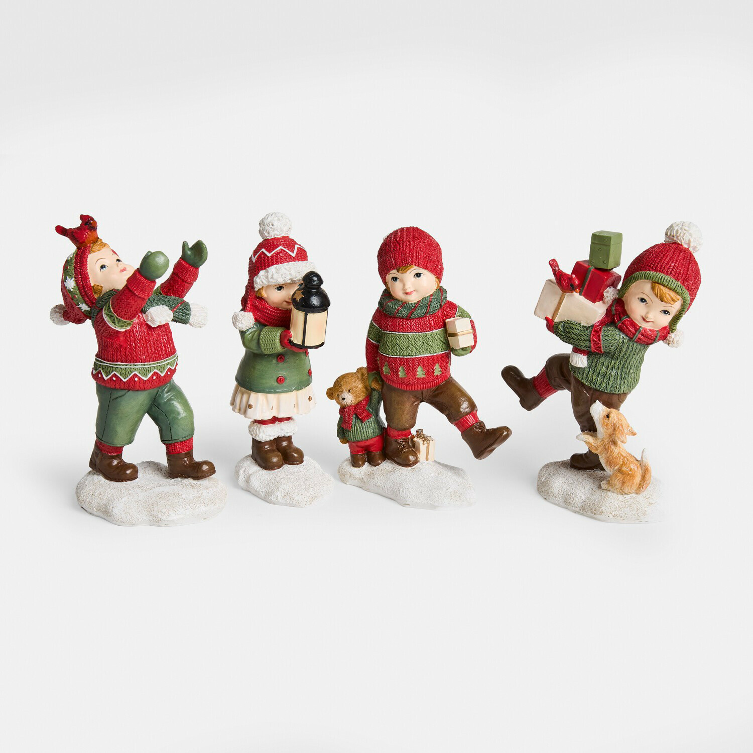 Set de 4 figuras decorativas Irenja