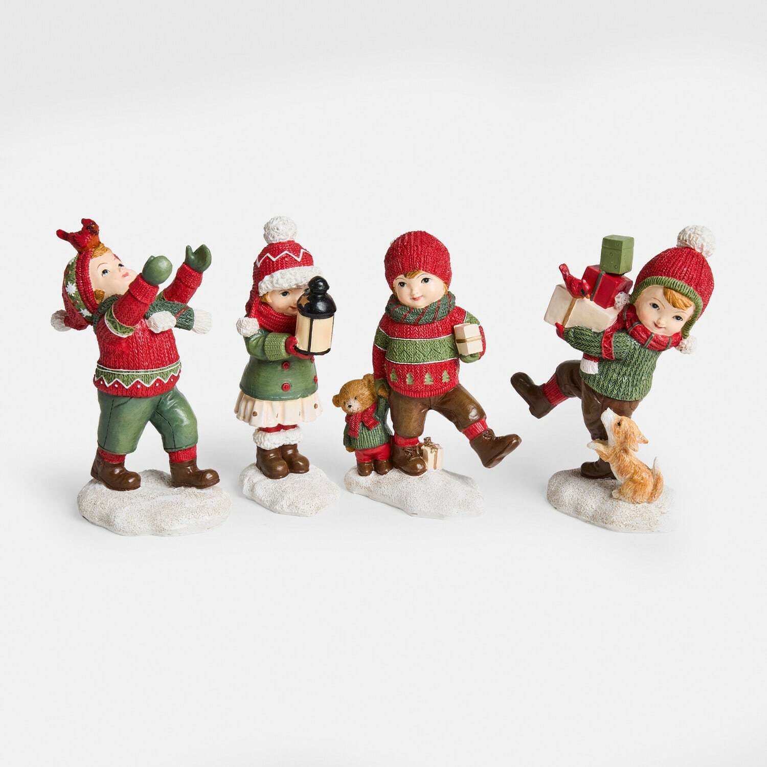 Set de 4 figuras decorativas Irenja