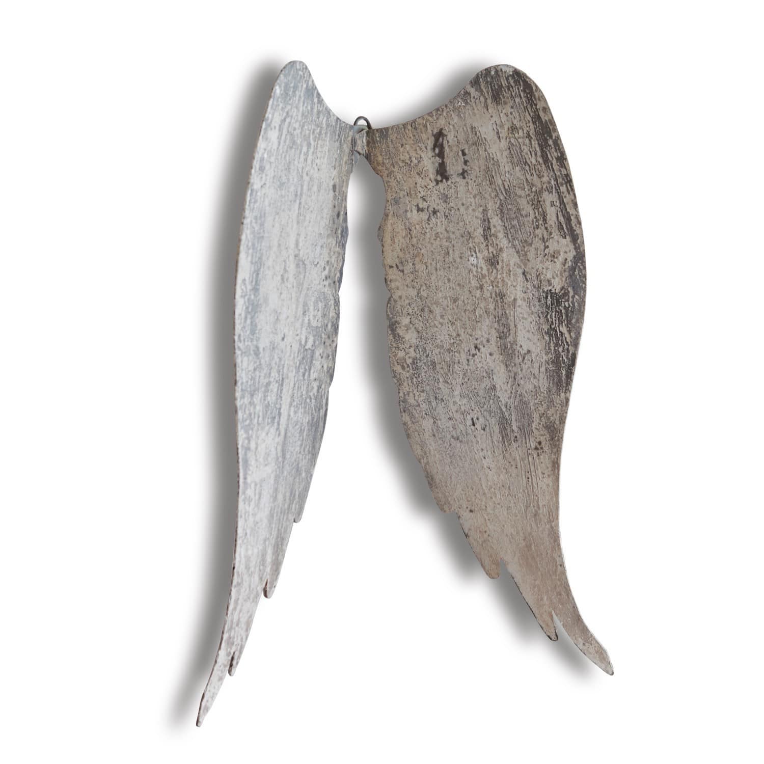 Alas de ángel Gabrielle Alas de ángel decorativas de madera envejecida en tonos gris y marrón para colgar