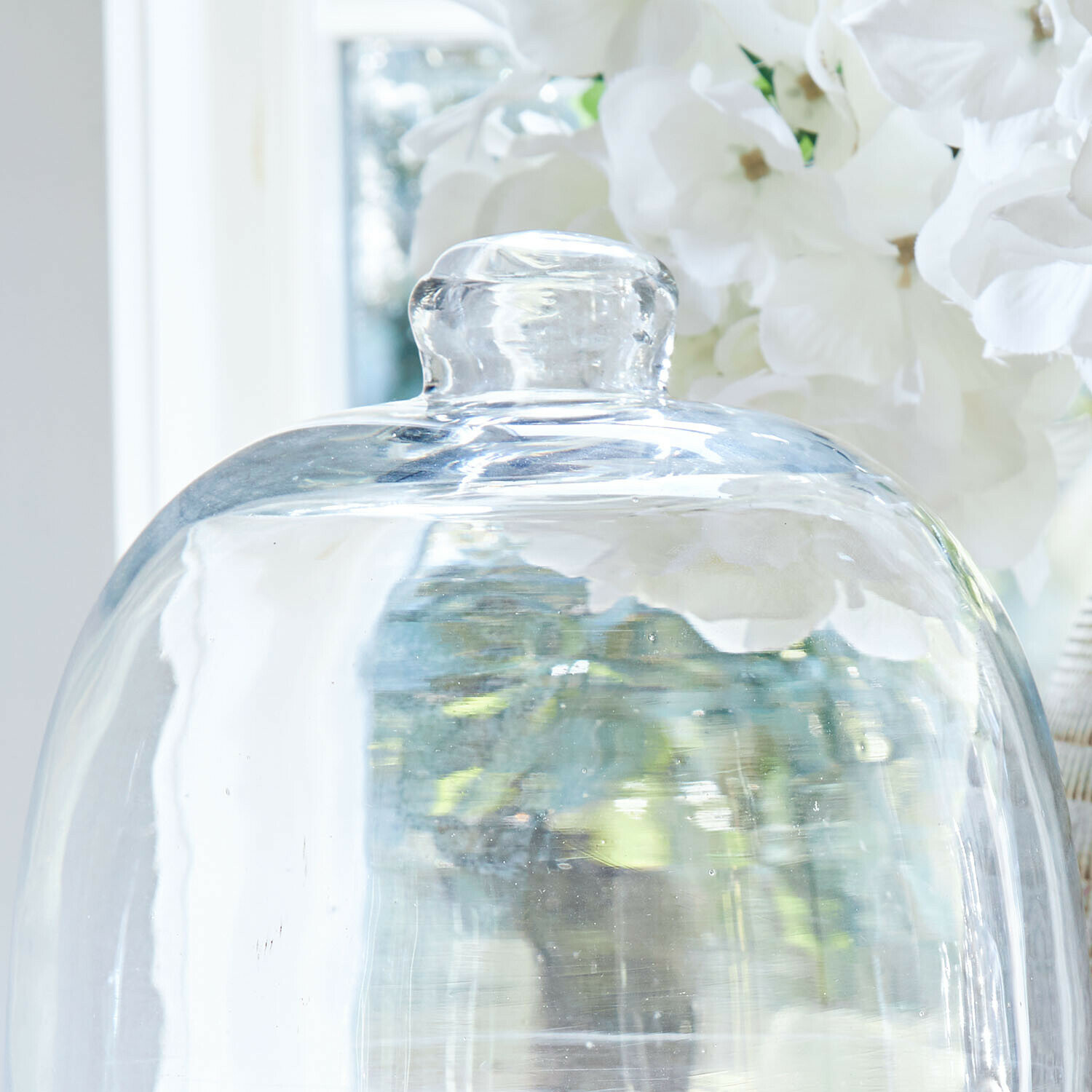 Campana de cristal con plato Chardonne