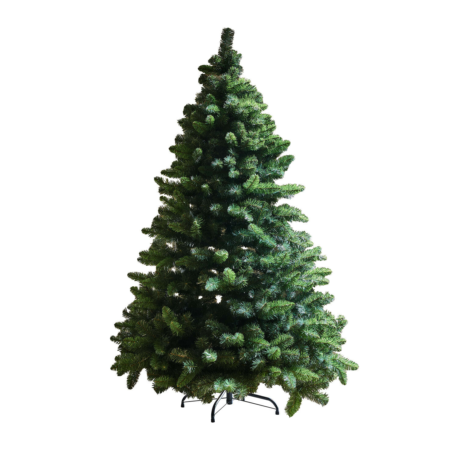 Árbol de Navidad Bryndis Árbol de Navidad artificial verde oscuro con base metálica, decoración ideal para fiestas navideñas