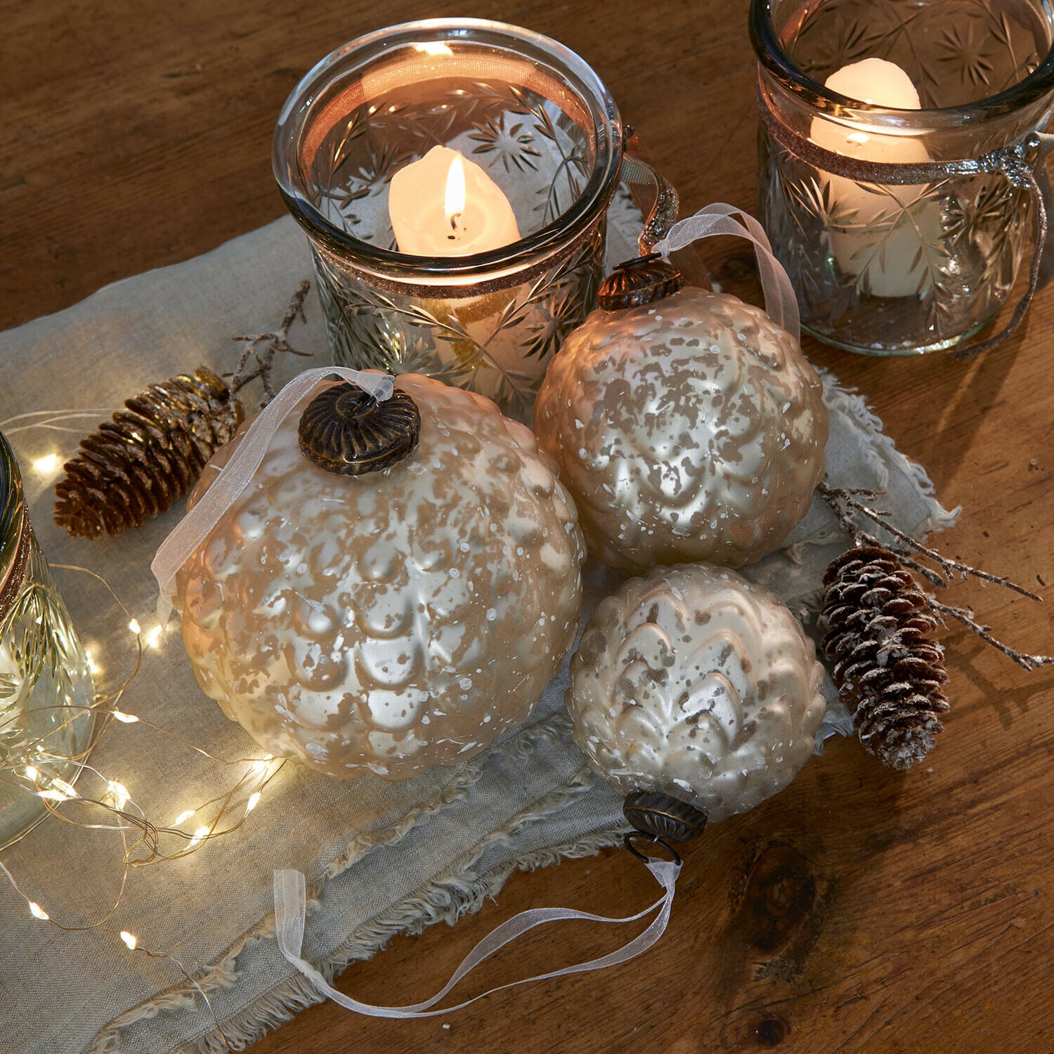 Set de 6 bolas de Navidad Domara