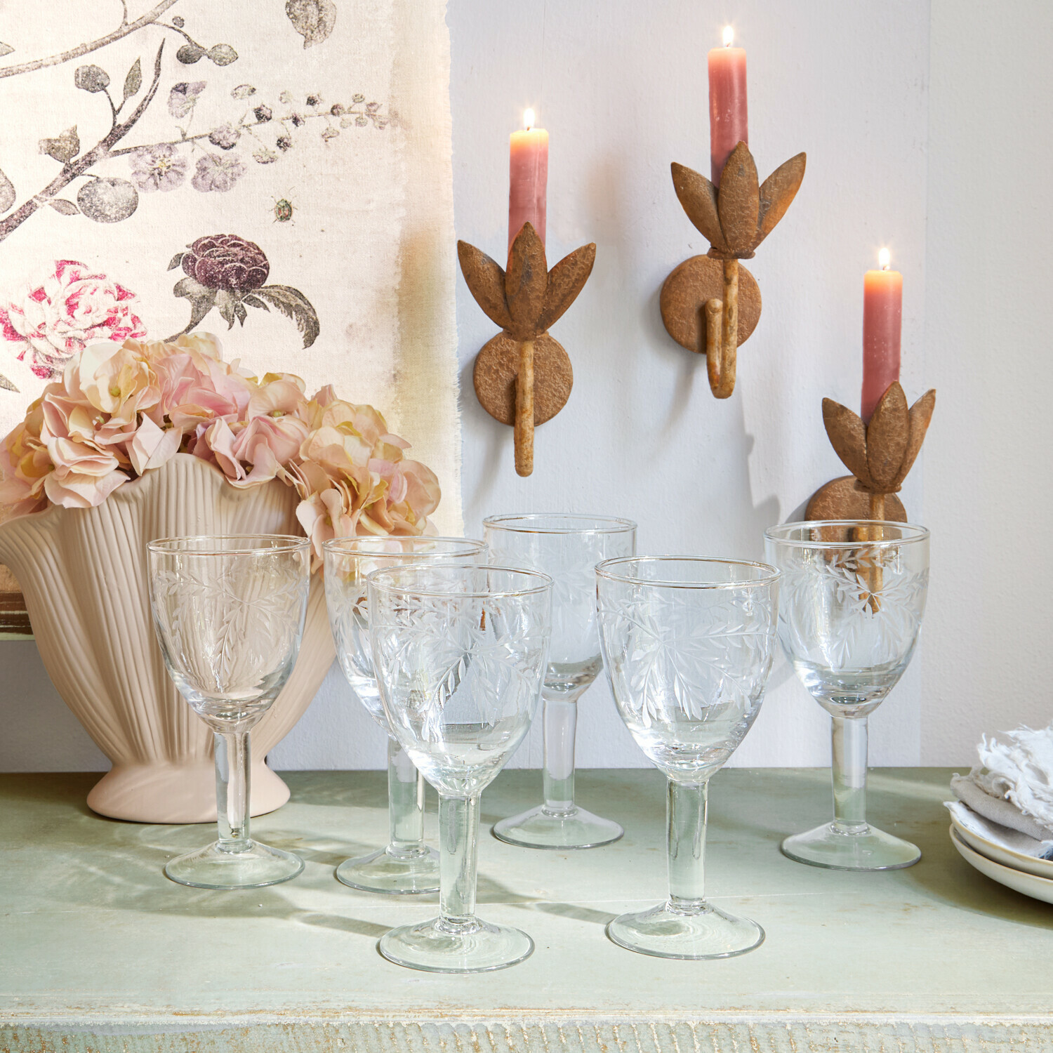 Set de 6 copas Florineau