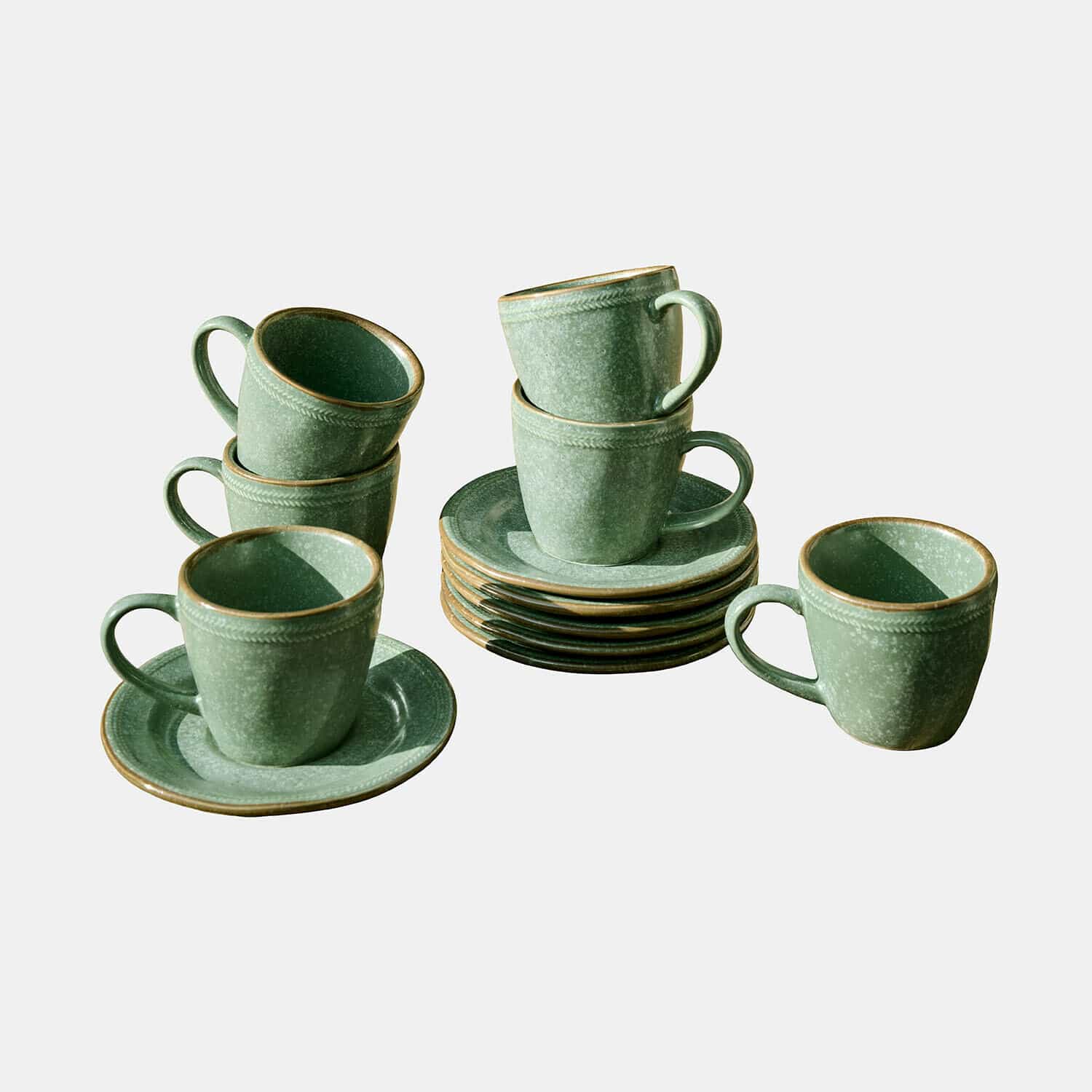 Set de 6 tazas con platillos Norrvik