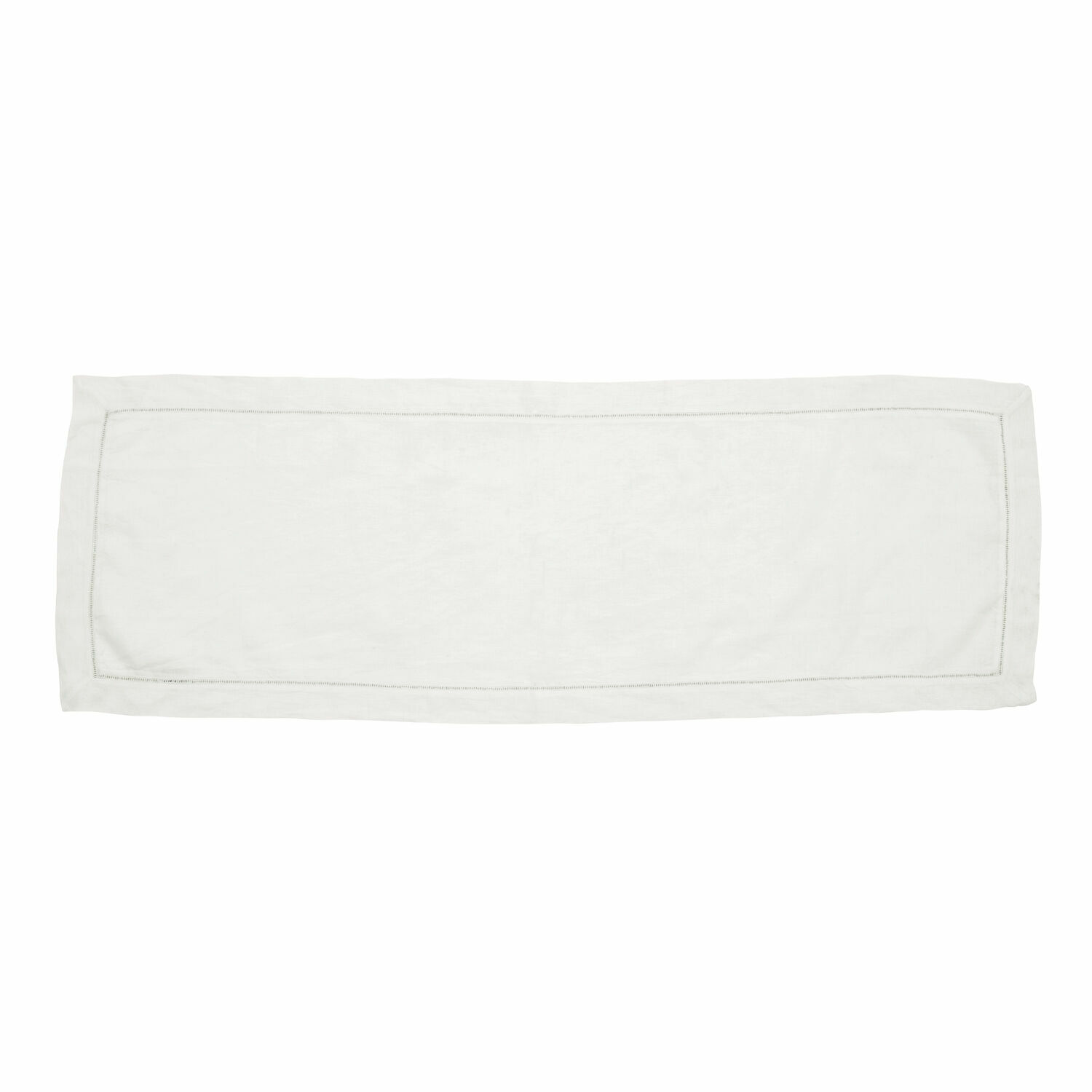 blanco Camino de mesa blanco con borde delicado, hecho de material decorativo de alta calidad