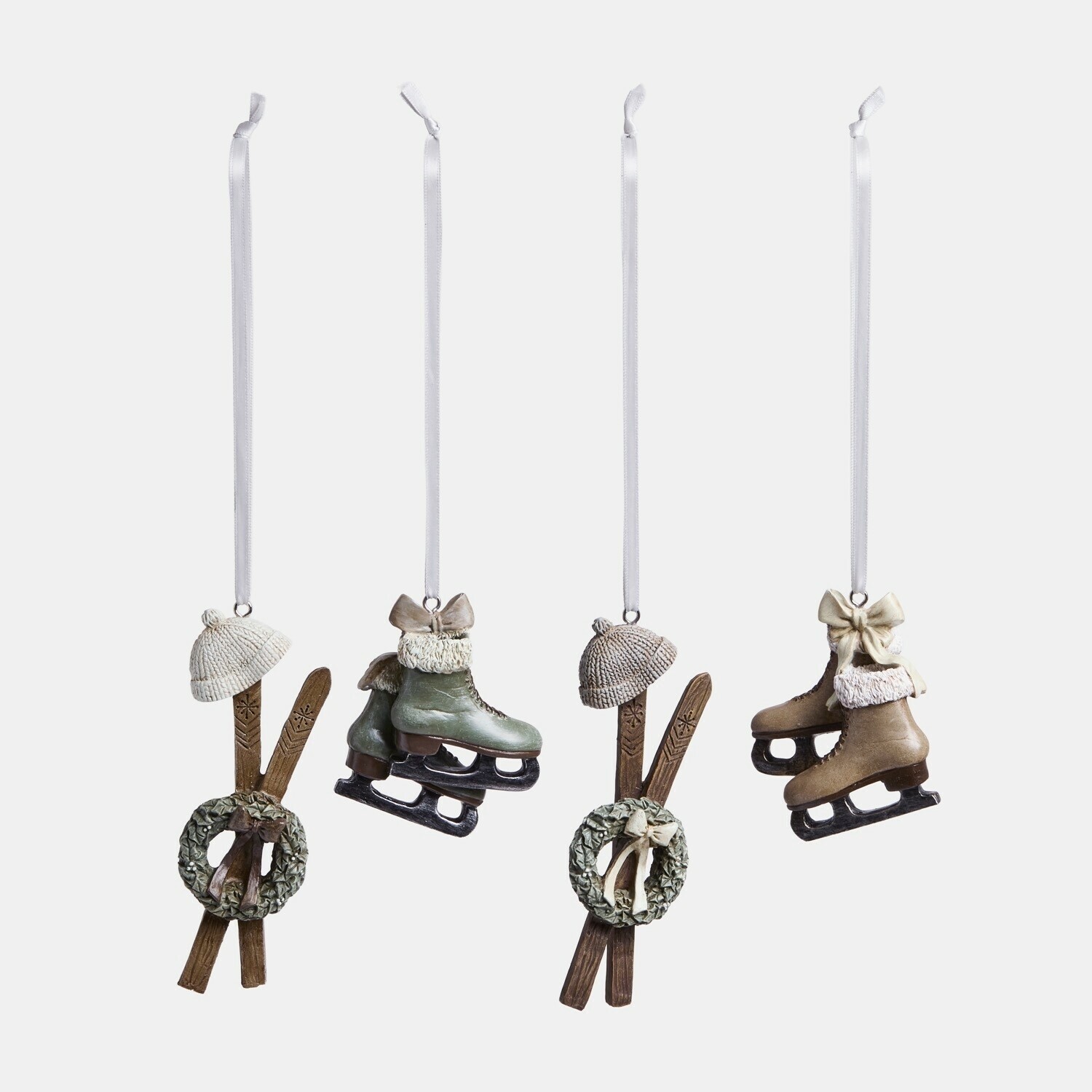 Set de 4 colgantes Papeta