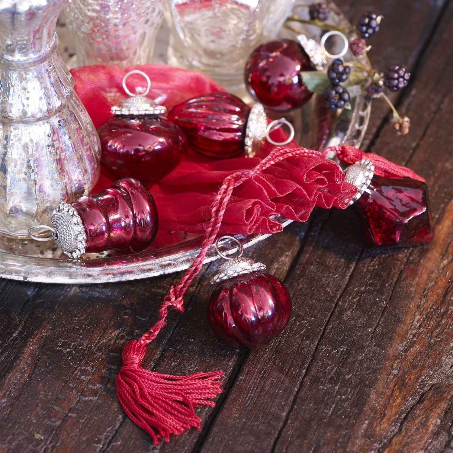 Set de 6 adornos navideños Levier