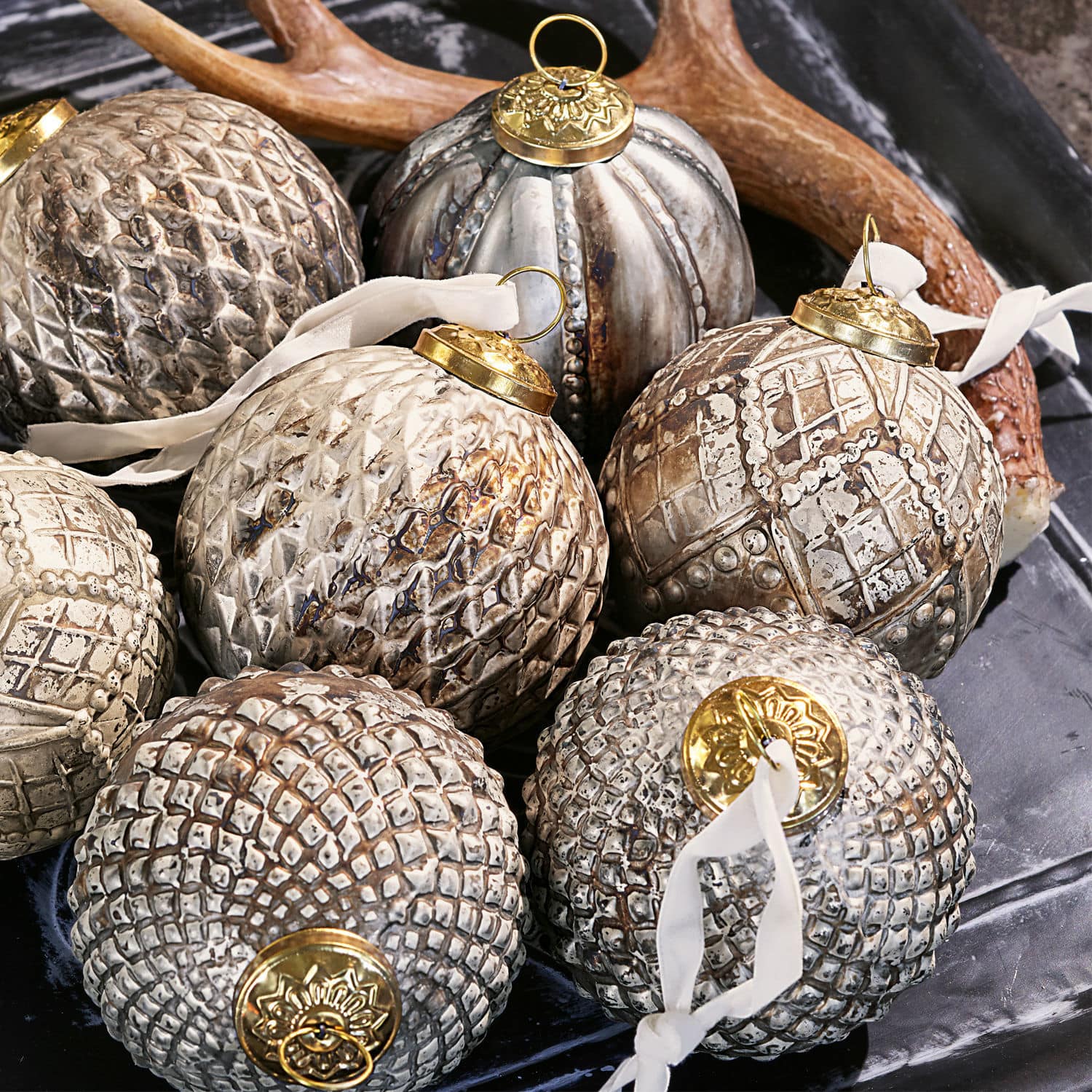 Set de 3 adornos navideños Silverlake