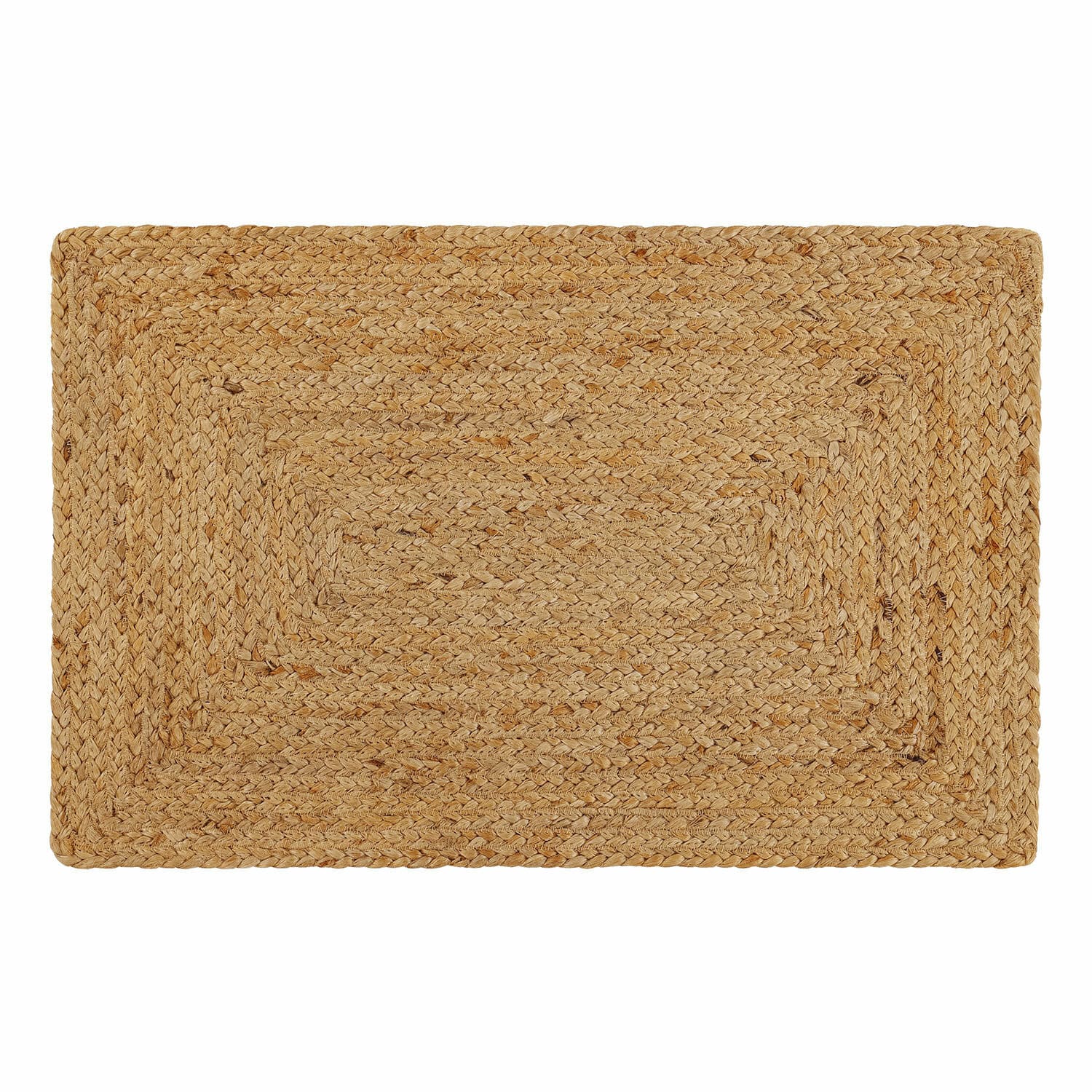 Alfombrilla de baño Busselton Alfombra rectangular de yute trenzado natural en color beige para decoración interior ecológica