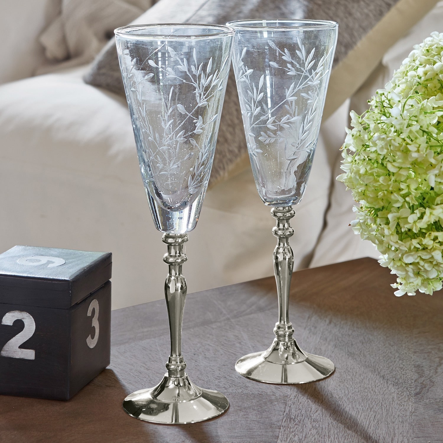 Set de 2 copas de champán Coralie