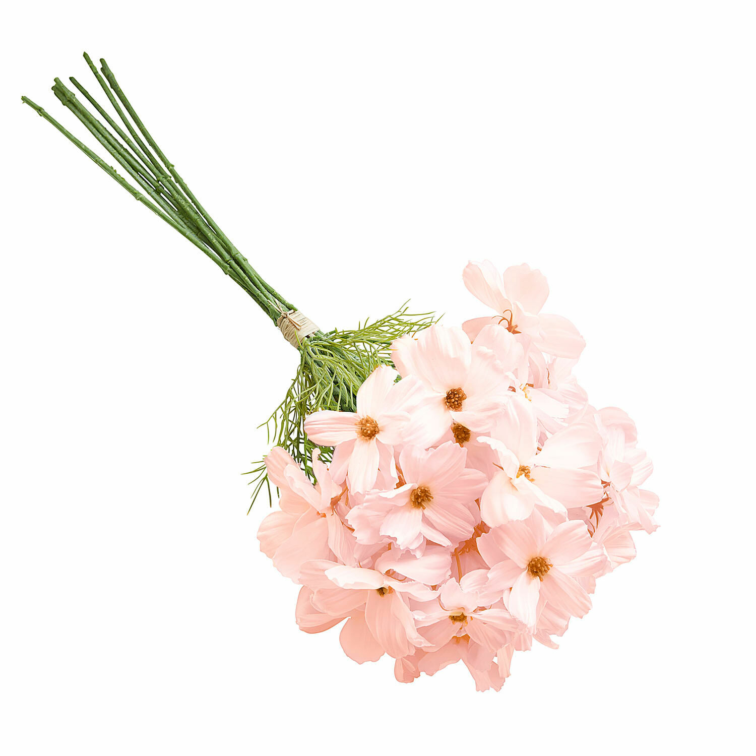 rosa Ramo decorativo de flores rosas Tilla con tallos verdes para decoración interior