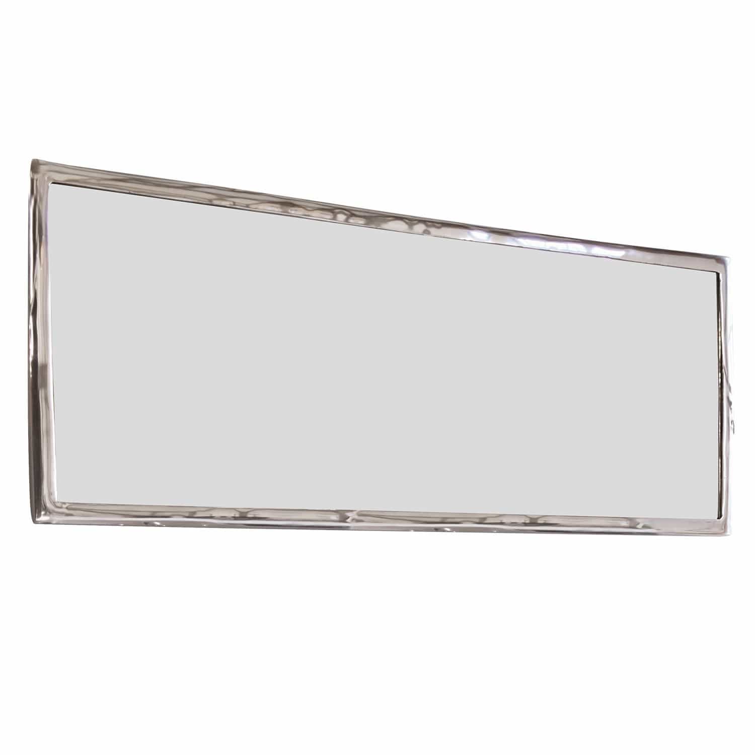 Espejo Kaplin Espejo rectangular con marco metálico plateado para decoración moderna