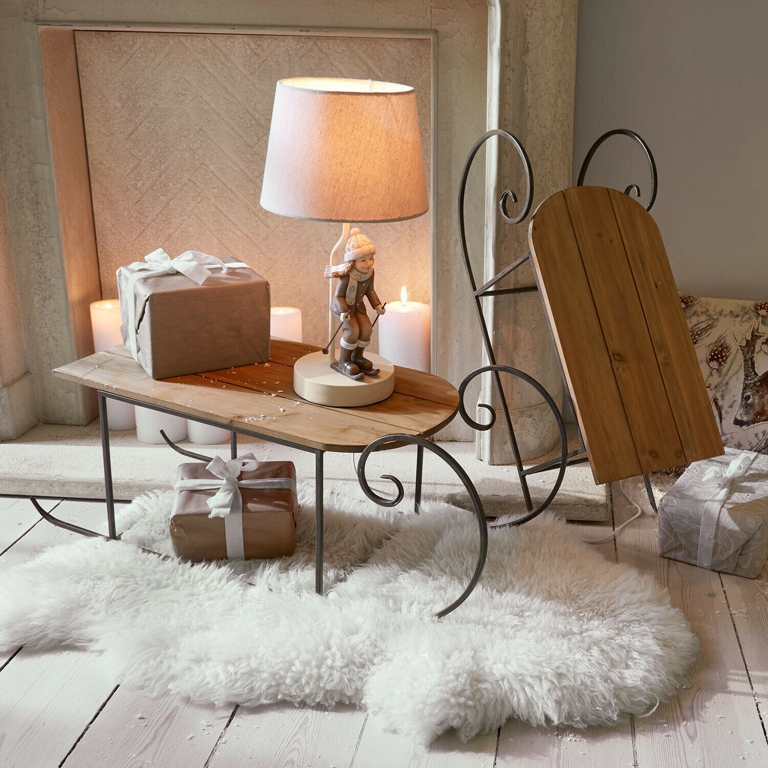 Set de 2 trineos decorativos Skalara